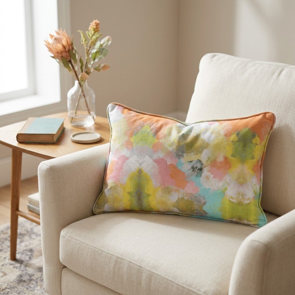 Solstice Bloom Throw Pillow - Benton Lane Home - Lemon Park
