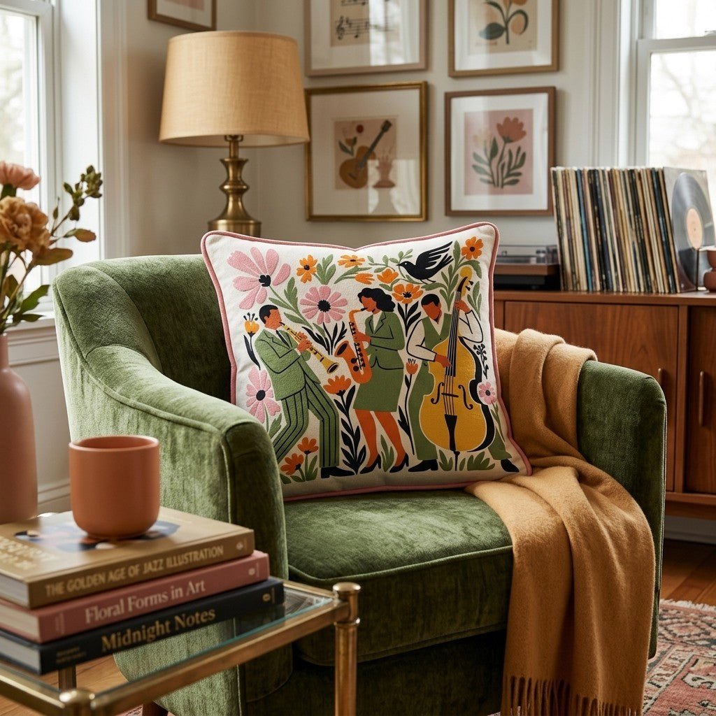 Soulful Brass Throw Pillow - Benton Lane Home - Hillcroft Home