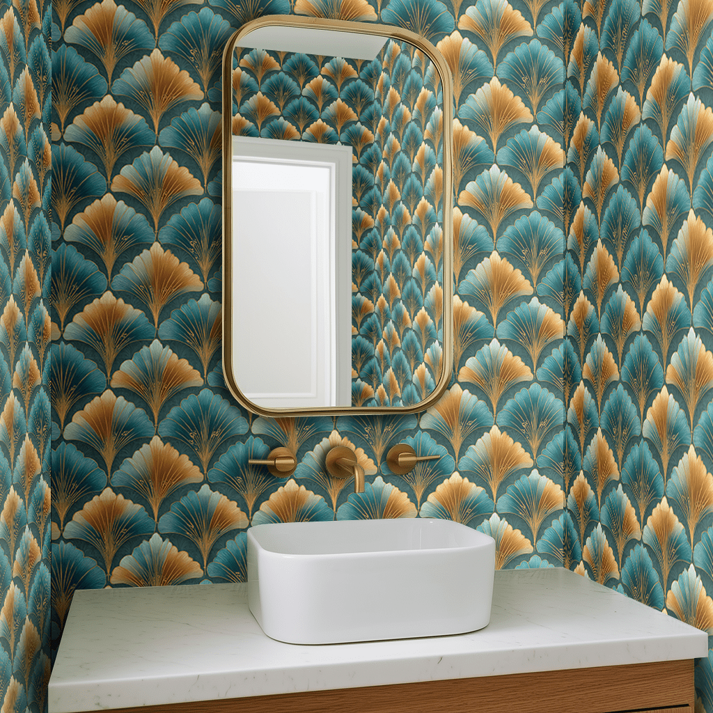 Sovereign Fan Wallpaper - Benton Lane Home - Painted Paper