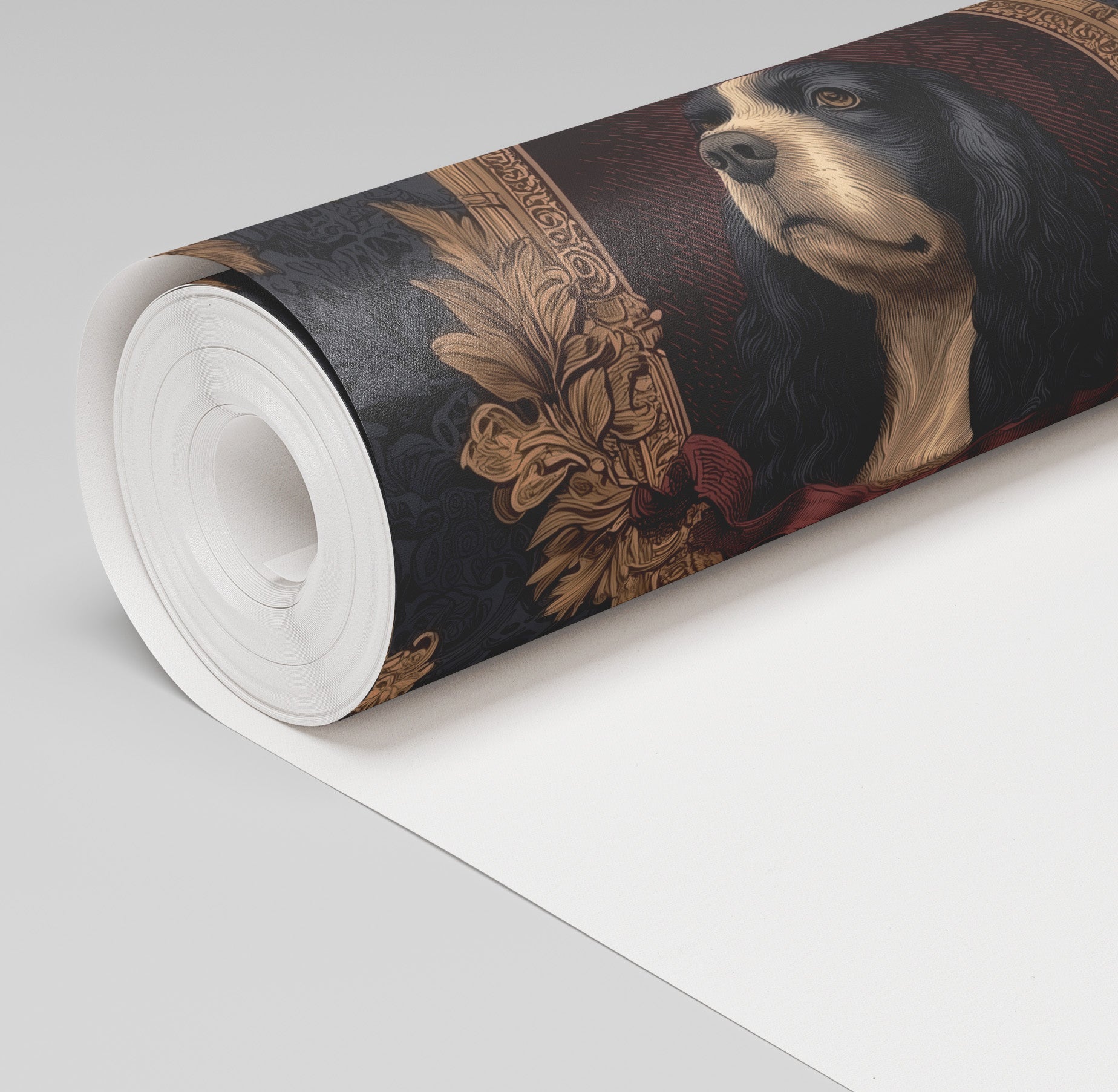 Spaniel Royalty Wallpaper - Benton Lane Home - Painted Paper