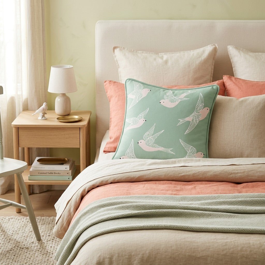 Sparrow Skies Throw Pillow - Benton Lane Home - Hillcroft Home