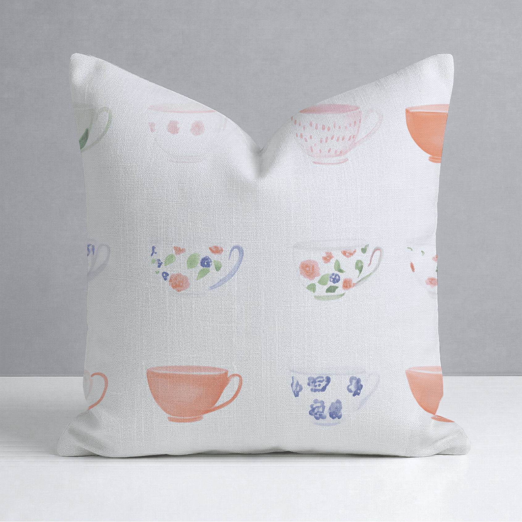 Spot of Tea Throw Pillow - Lemon Park
