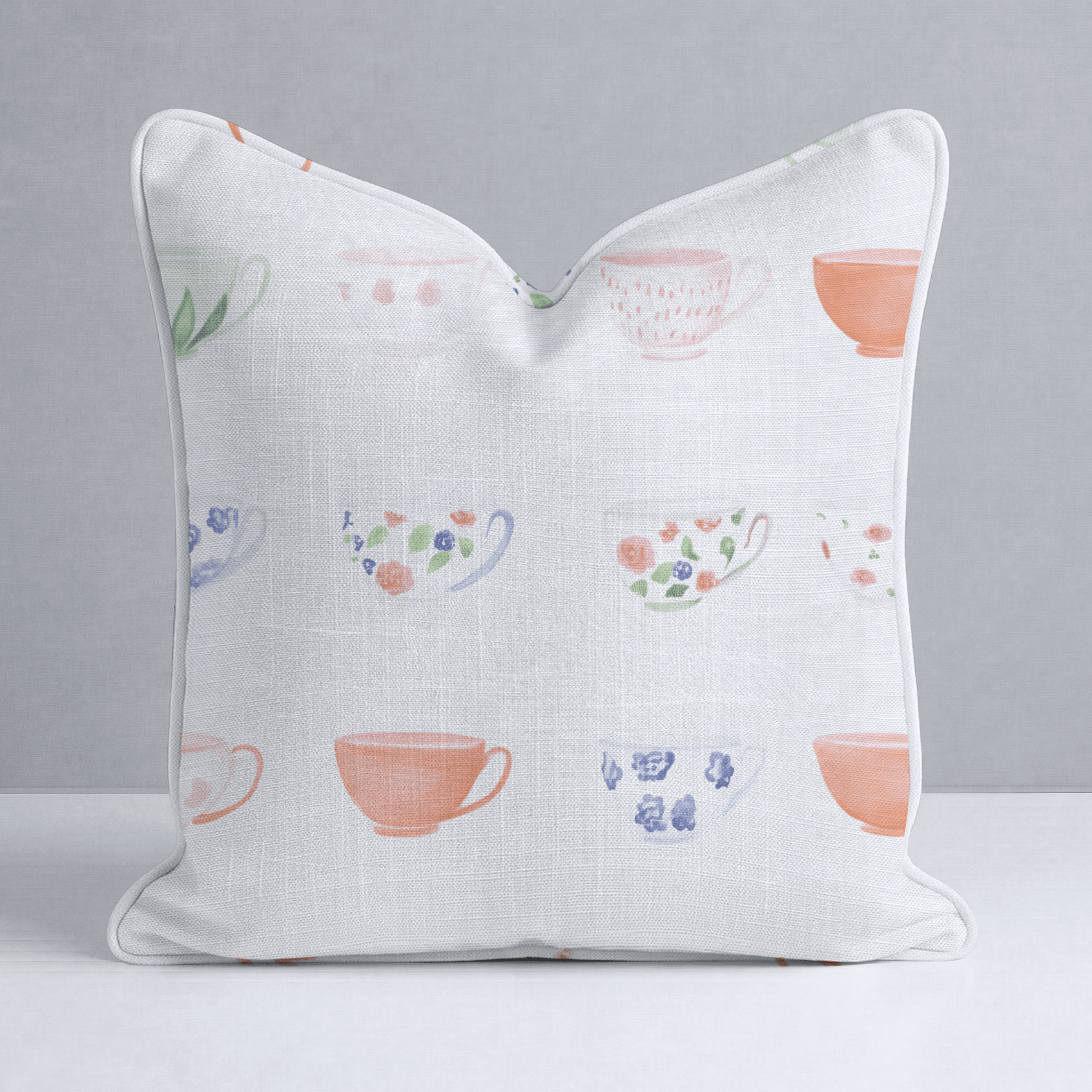 Spot of Tea Throw Pillow - Lemon Park