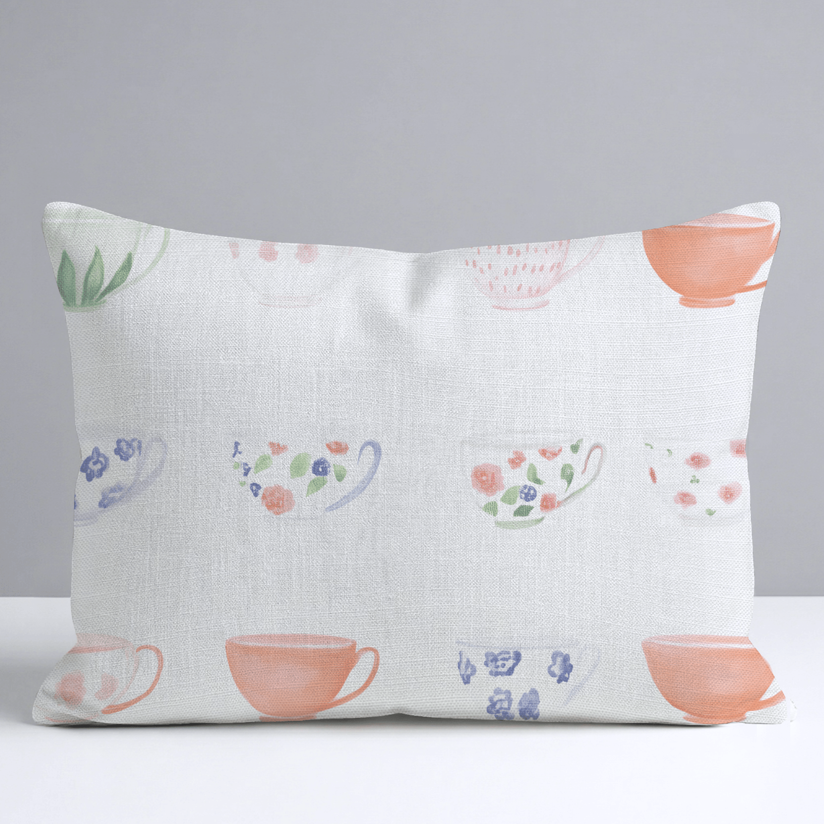Spot of Tea Throw Pillow - Lemon Park