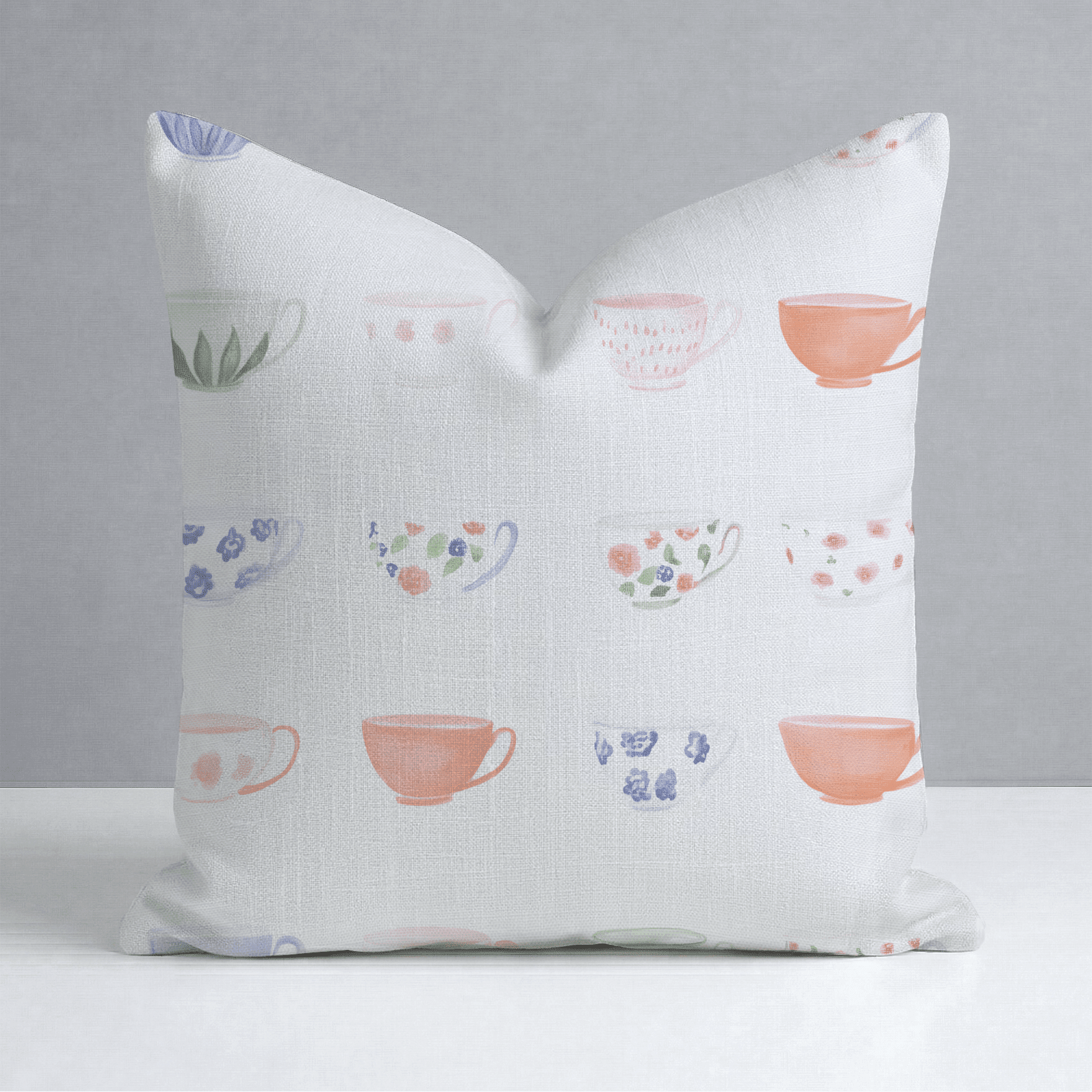 Spot of Tea Throw Pillow - Benton Lane Home - Lemon Park
