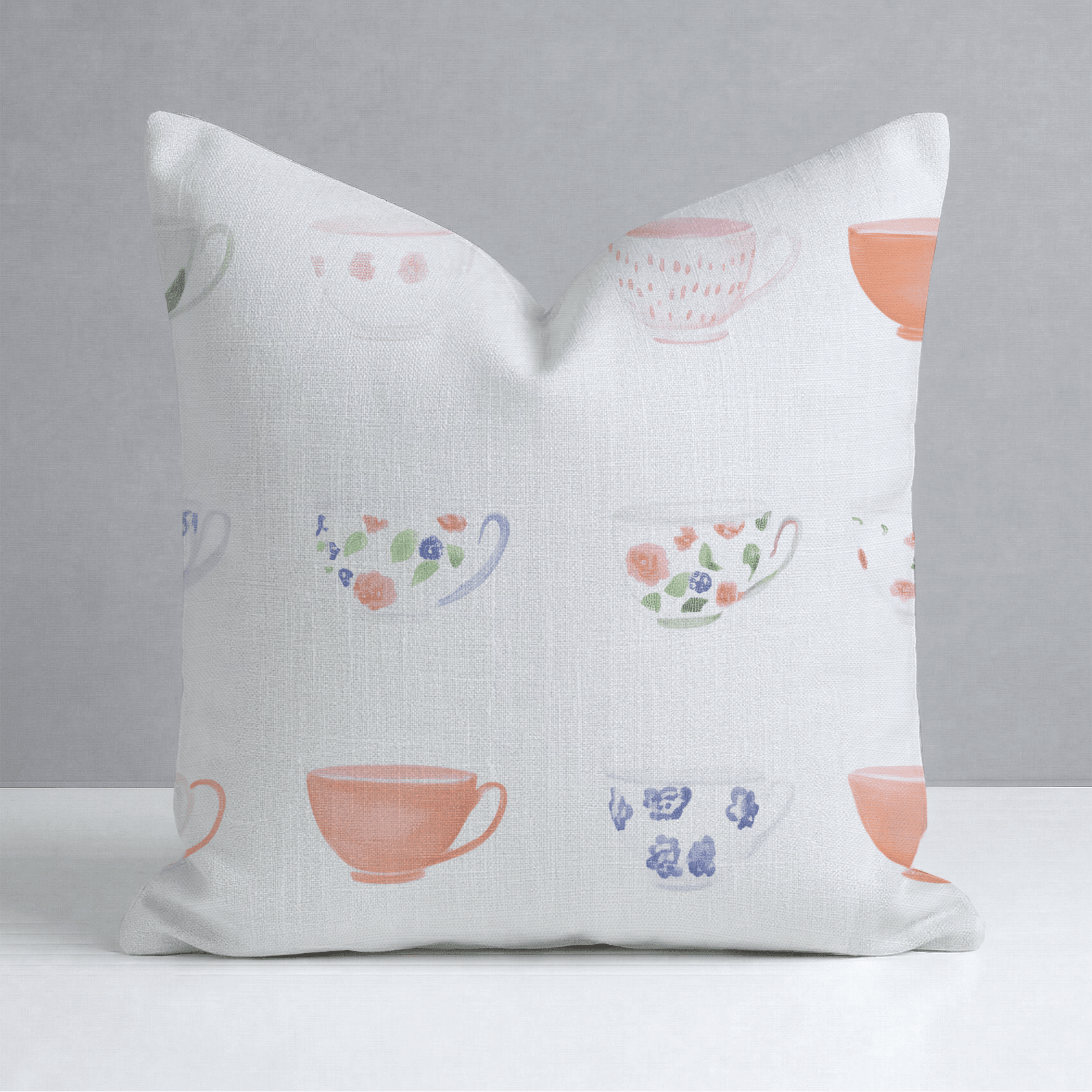 Spot of Tea Throw Pillow - Benton Lane Home - Lemon Park