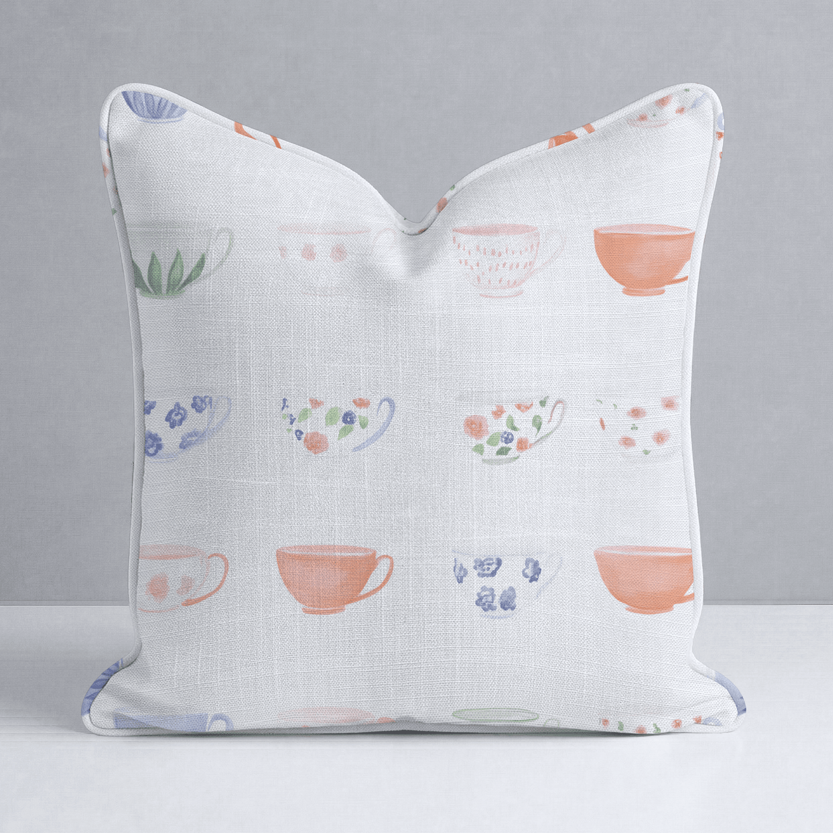 Spot of Tea Throw Pillow - Benton Lane Home - Lemon Park