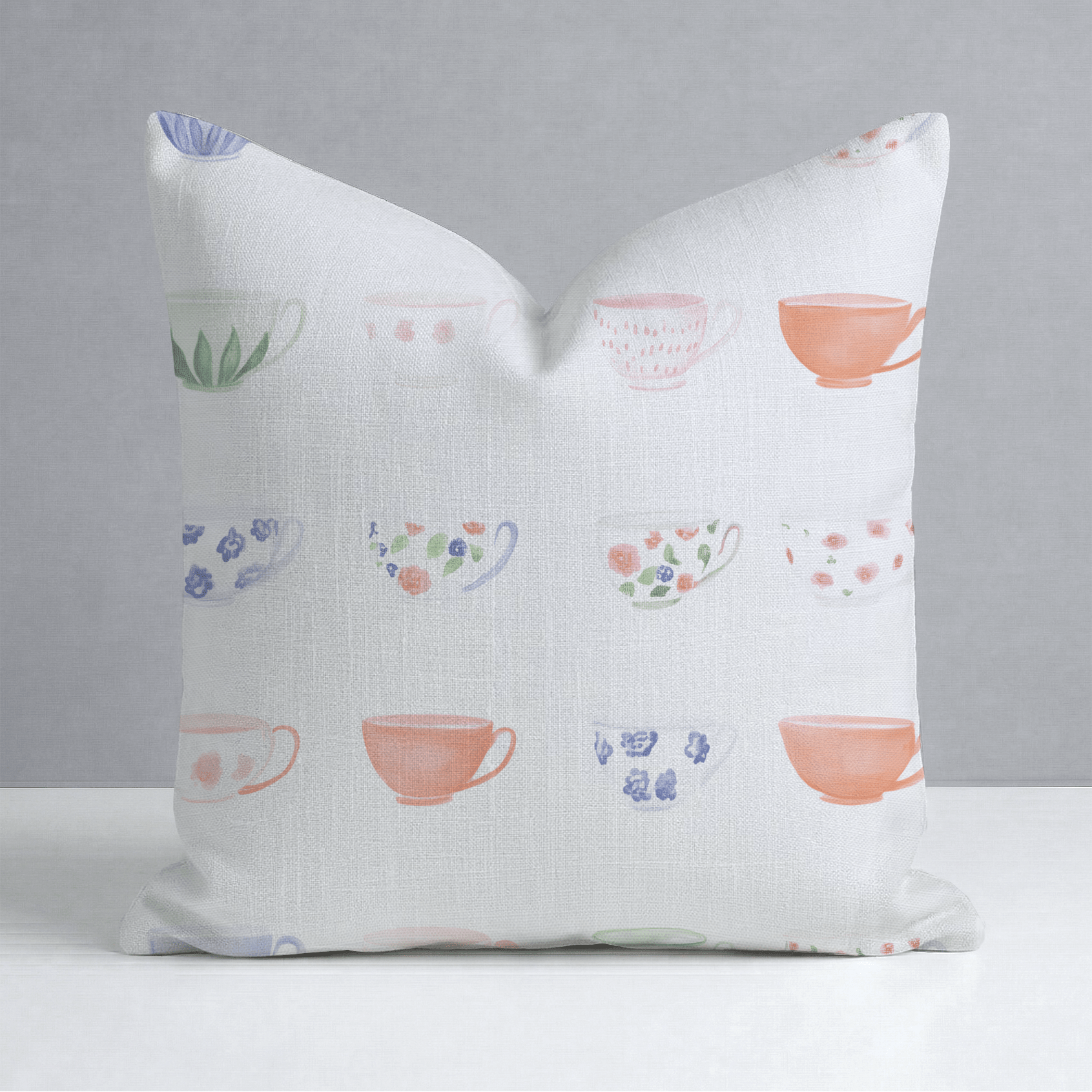 Spot of Tea Throw Pillow - Lemon Park