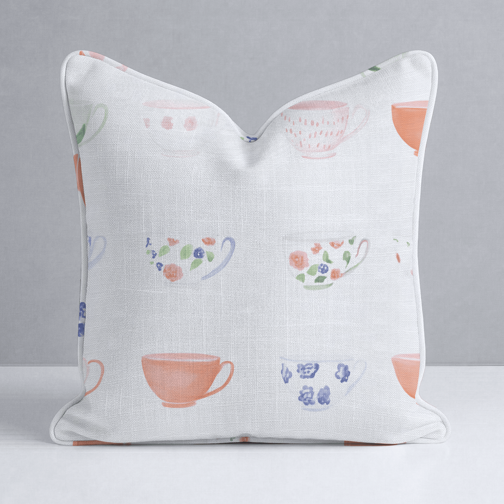 Spot of Tea Throw Pillow - Lemon Park