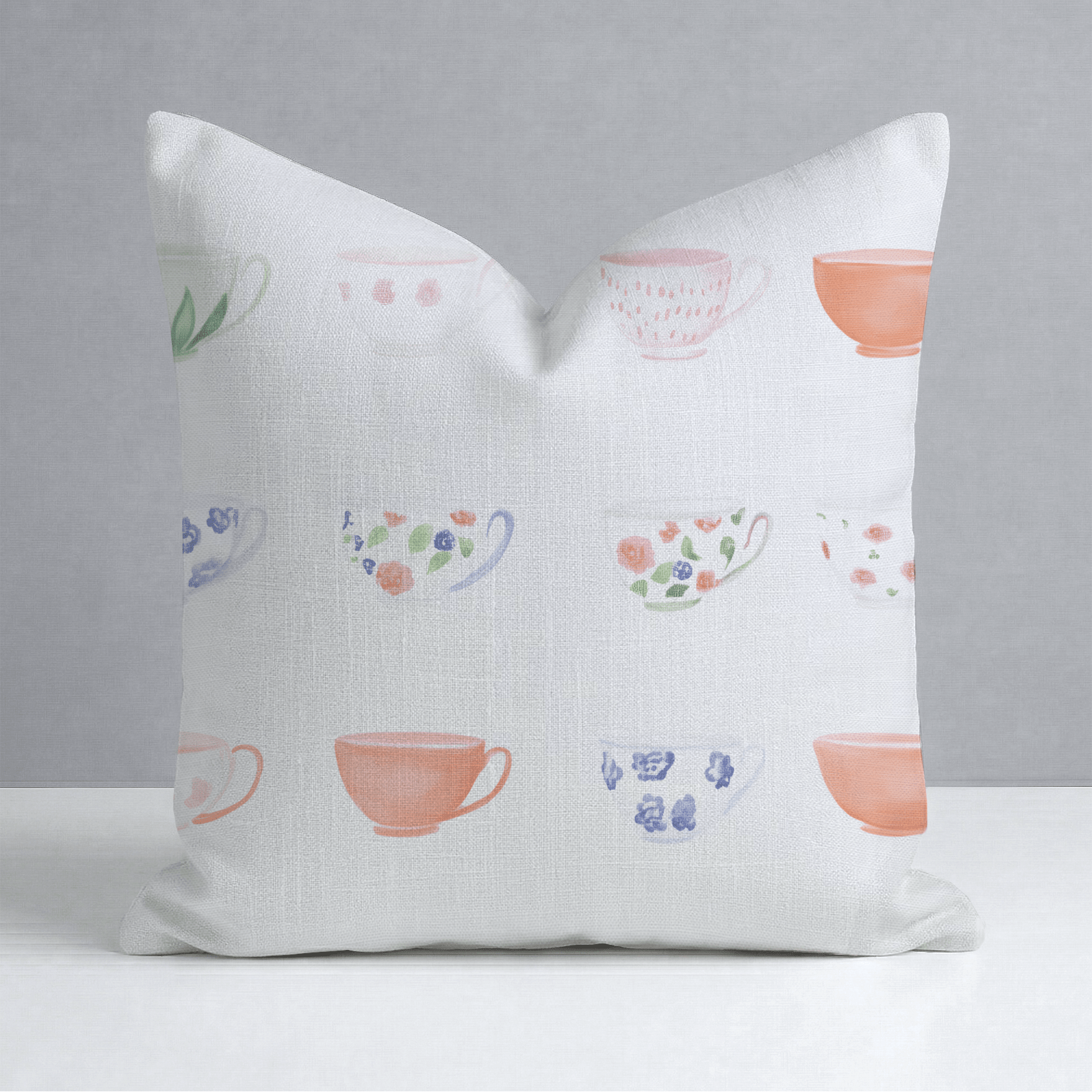 Spot of Tea Throw Pillow - Lemon Park