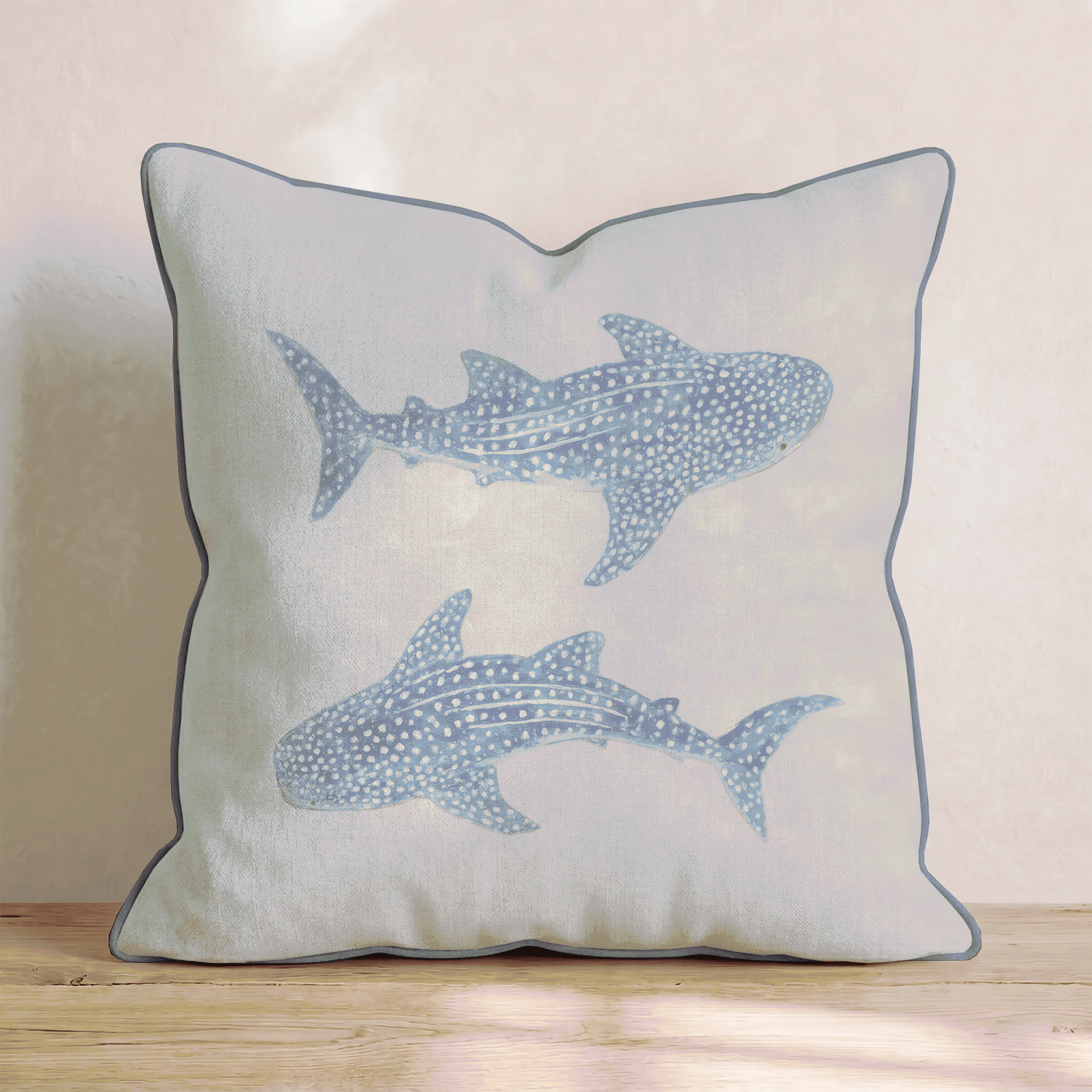 Spotted Sharks Throw Pillow - Benton Lane Home - Hillcroft Home