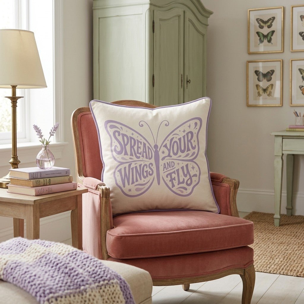 Spread Your Wings Throw Pillow - Benton Lane Home - Hillcroft Home