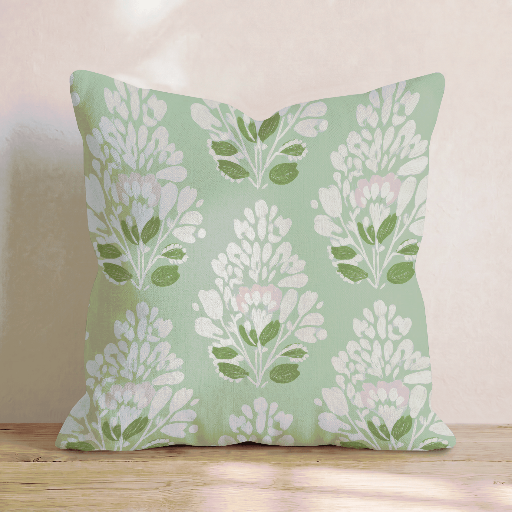 Spring Blossoms Throw Pillow - Hillcroft Home