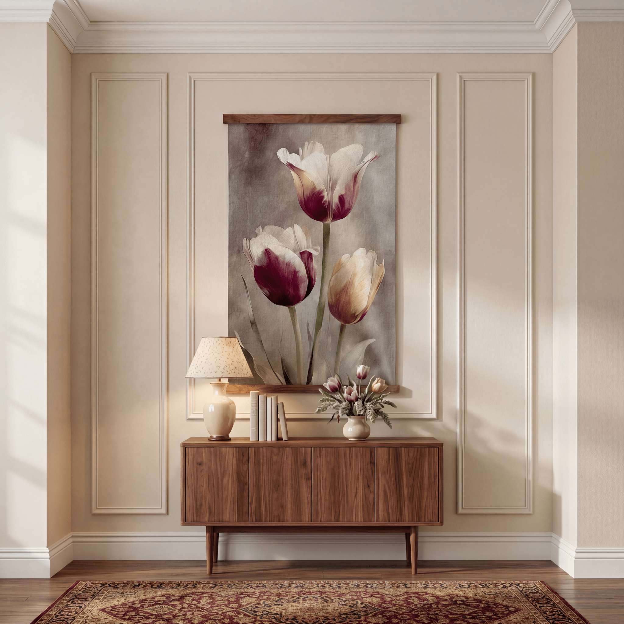 Spring Tulips - Tapestry - Benton Lane Home - Painted Paper