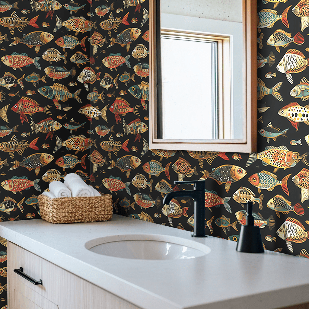 Stanley Wallpaper - Benton Lane Home - Painted Paper