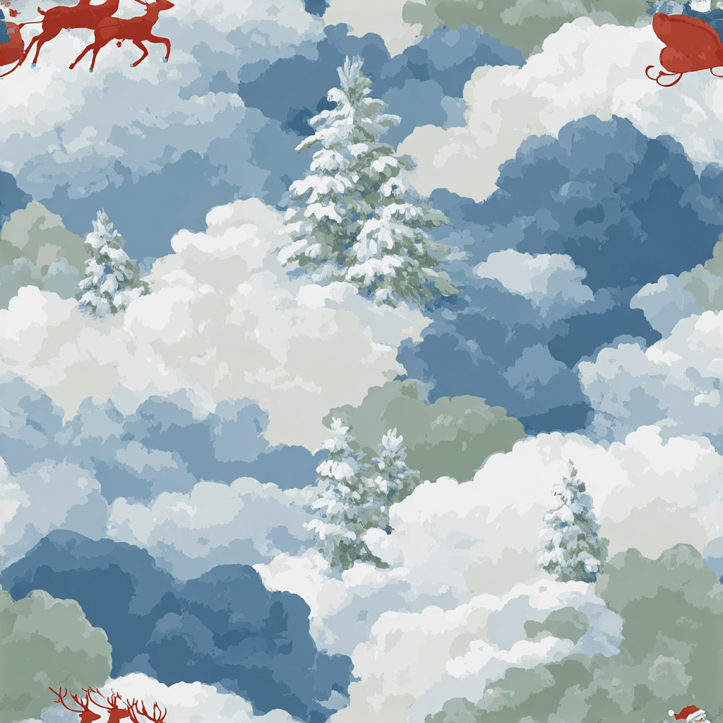 Starlit Sleigh Wallpaper - Benton Lane Home - Painted Paper