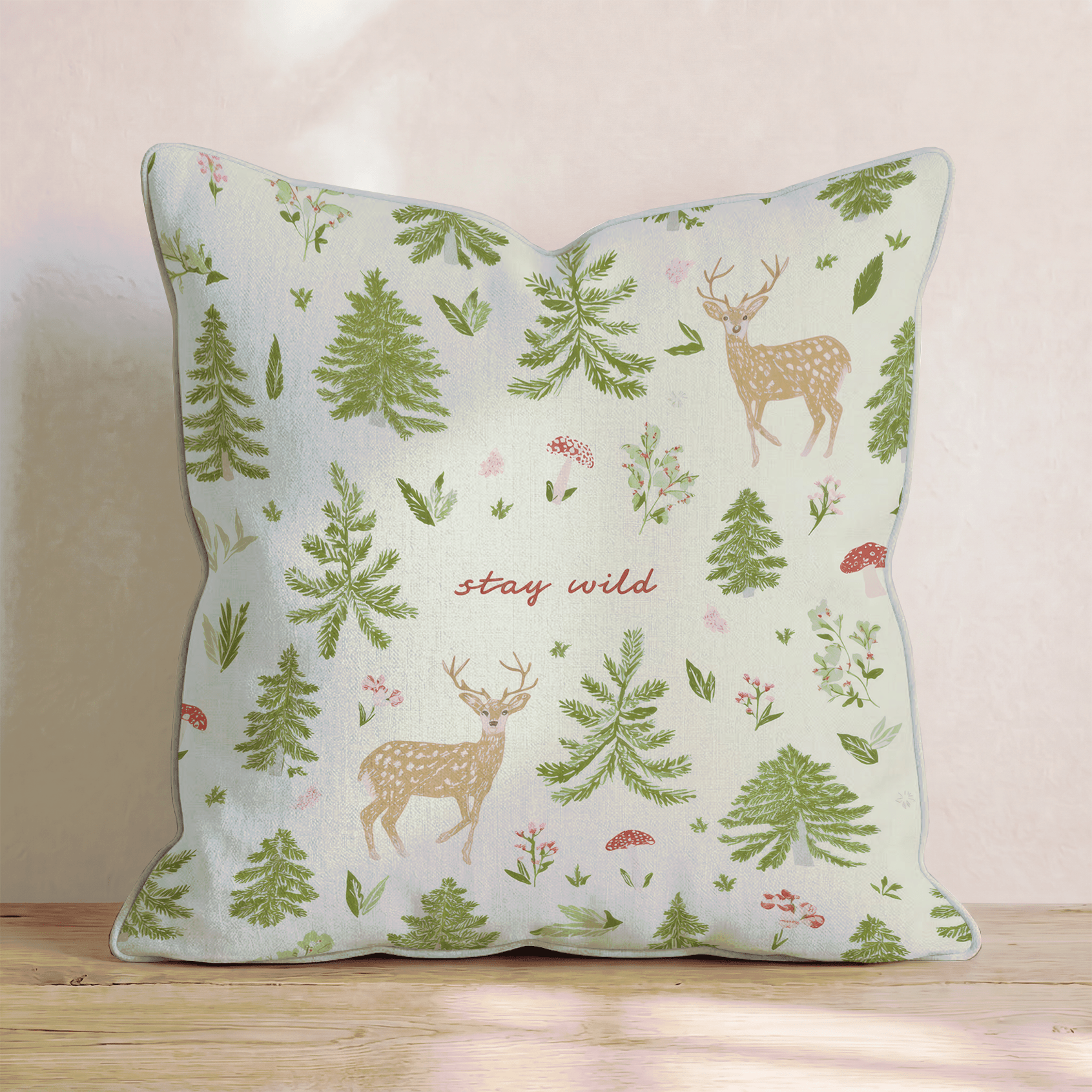Stay Wild Throw Pillow - Benton Lane Home - Hillcroft Home