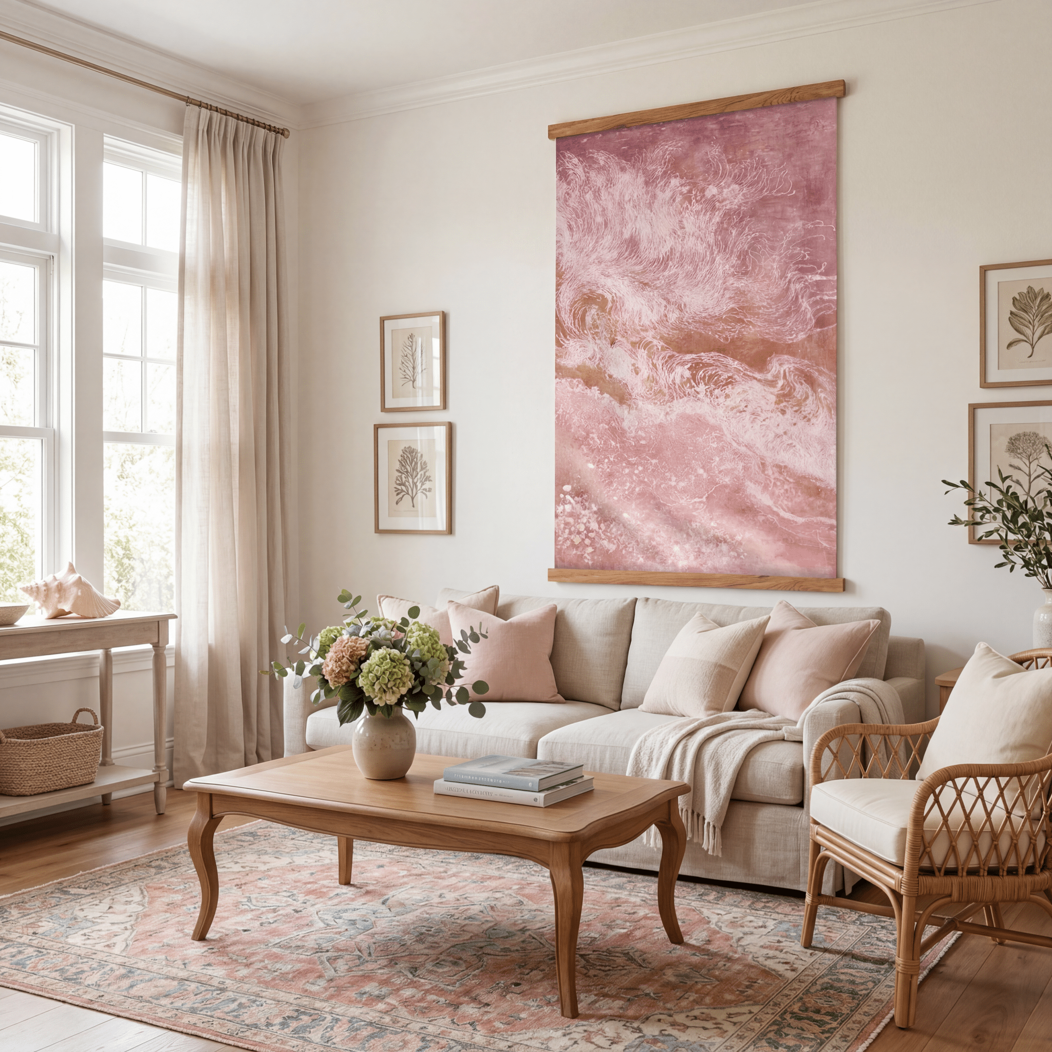 Still Tides (Red) - Tapestry - Benton Lane Home - Lemon Park