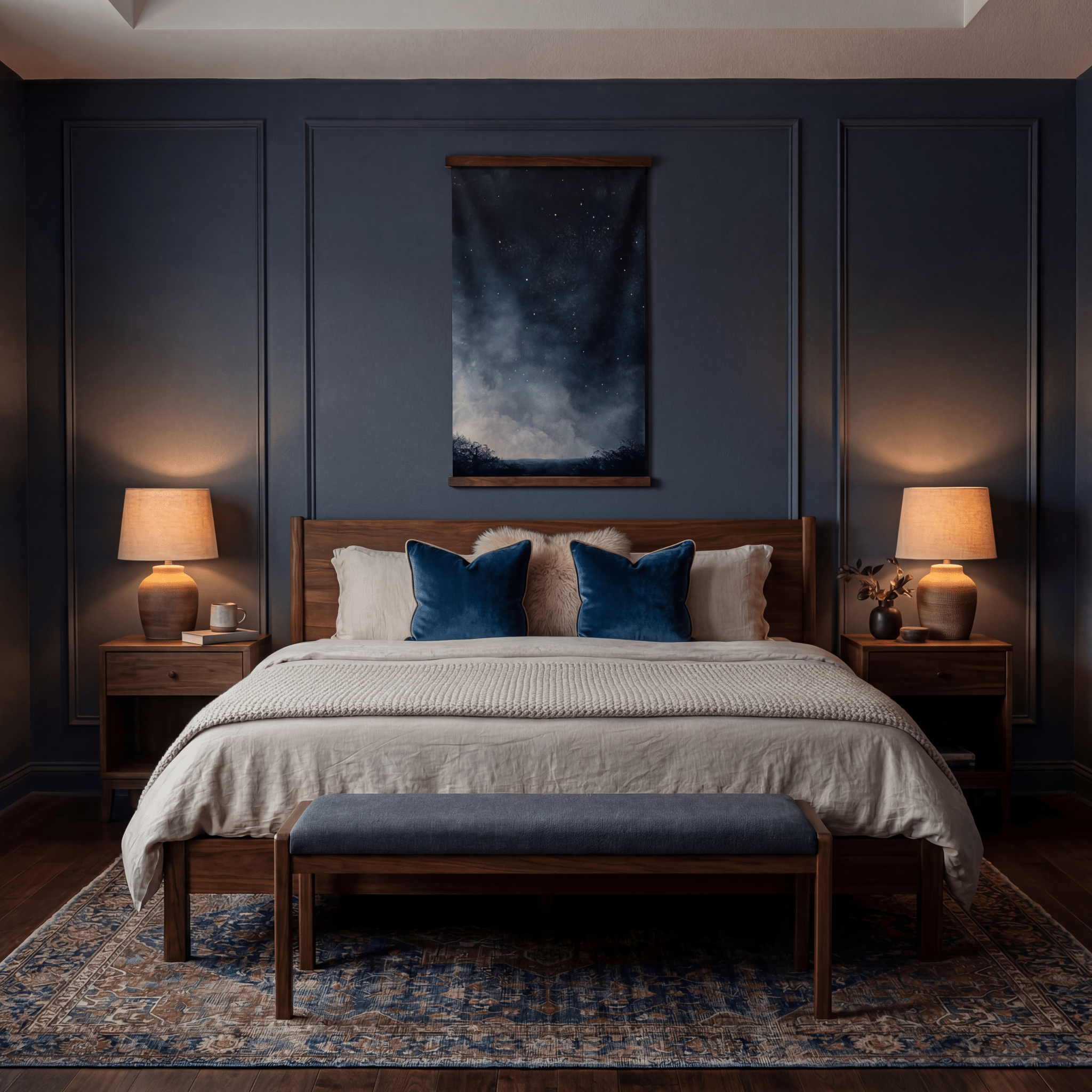 Still Under Stars - Tapestry - Benton Lane Home - Painted Paper