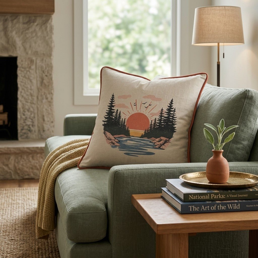 Still Waters Throw Pillow - Benton Lane Home - Hillcroft Home