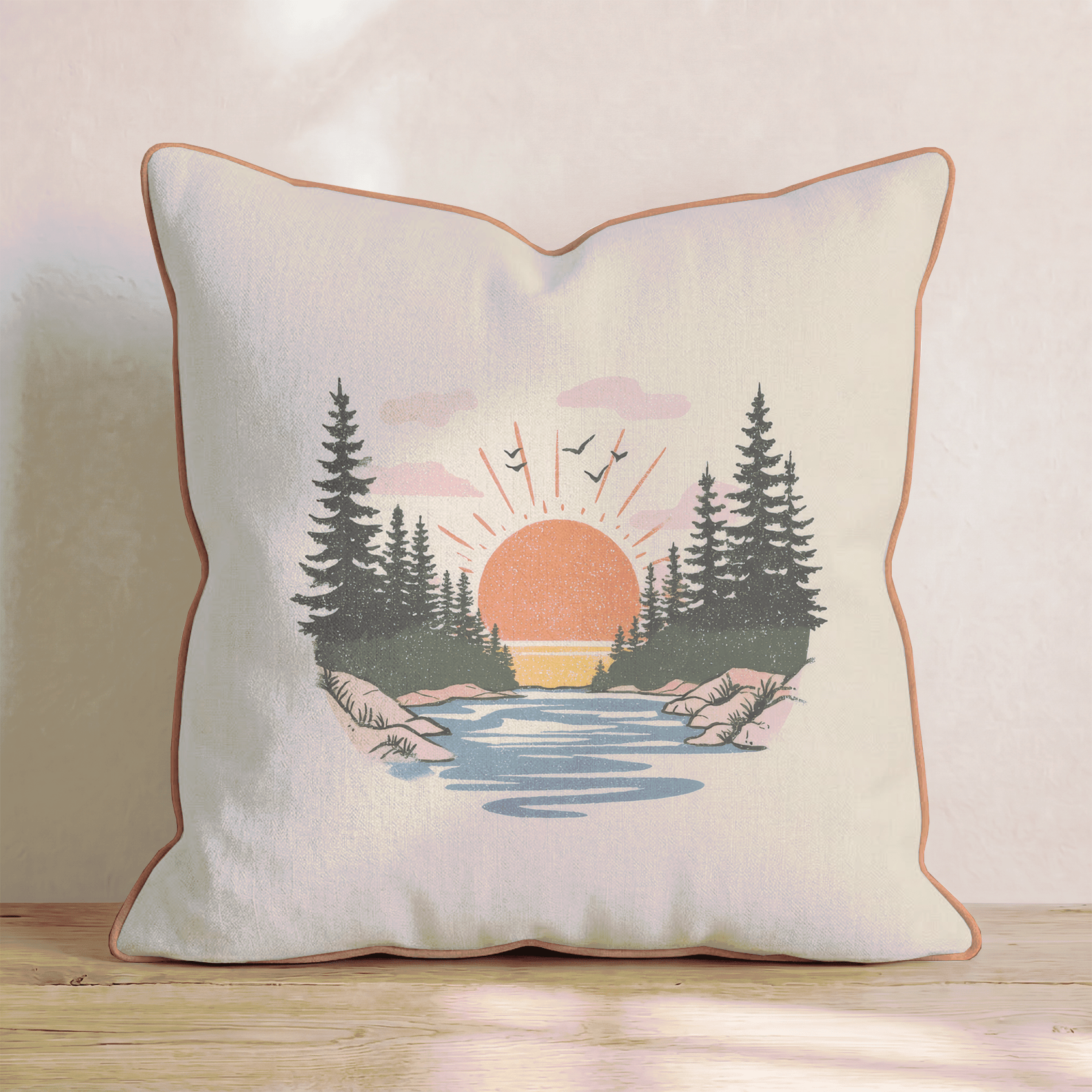Still Waters Throw Pillow - Benton Lane Home - Hillcroft Home
