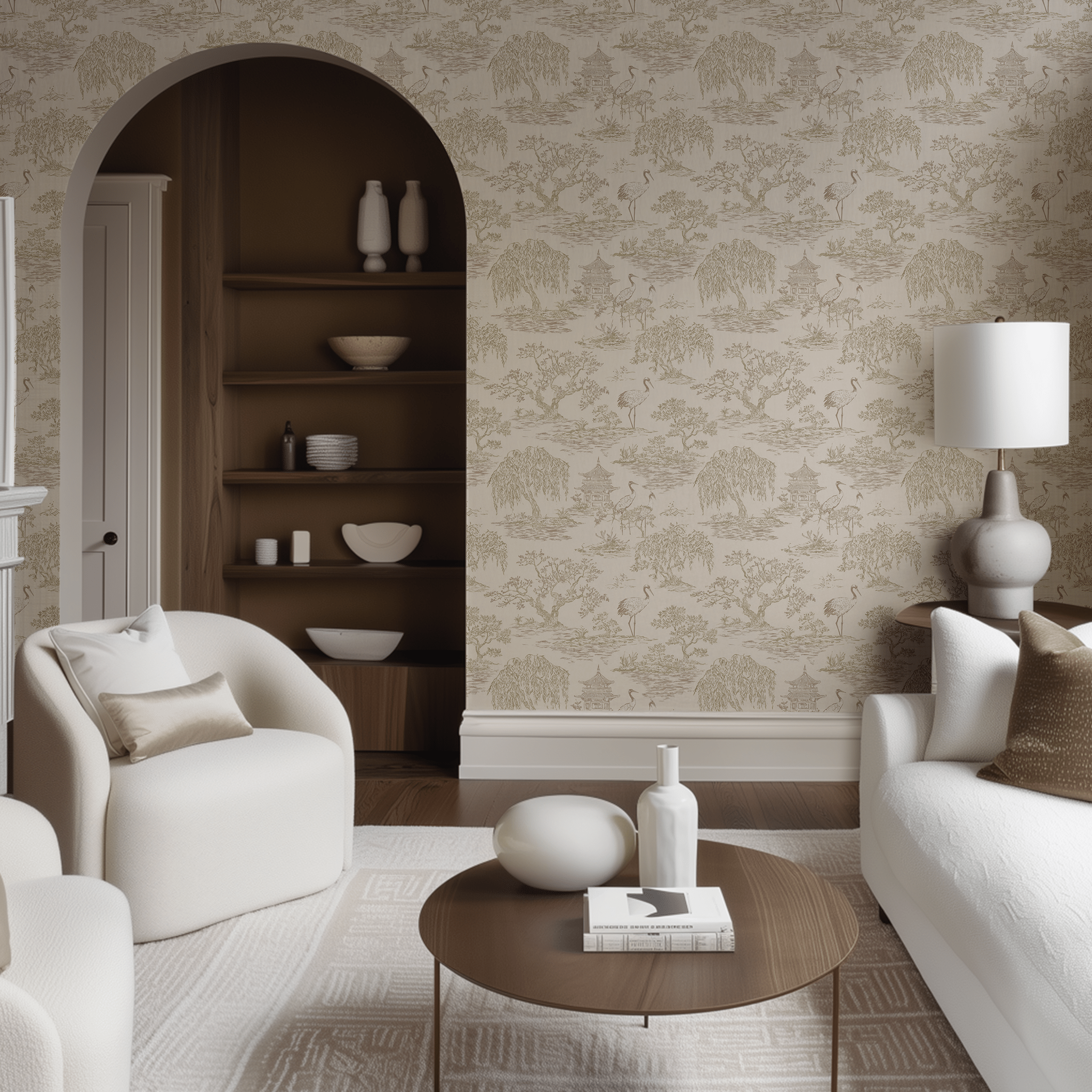 Stillwater Garden Wallpaper - Benton Lane Home - Painted Paper