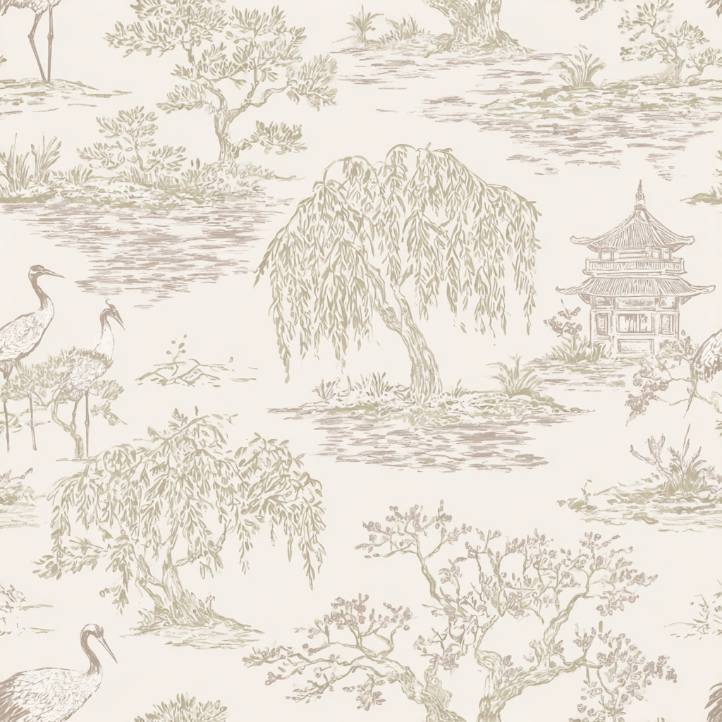 Stillwater Garden Wallpaper - Benton Lane Home - Painted Paper