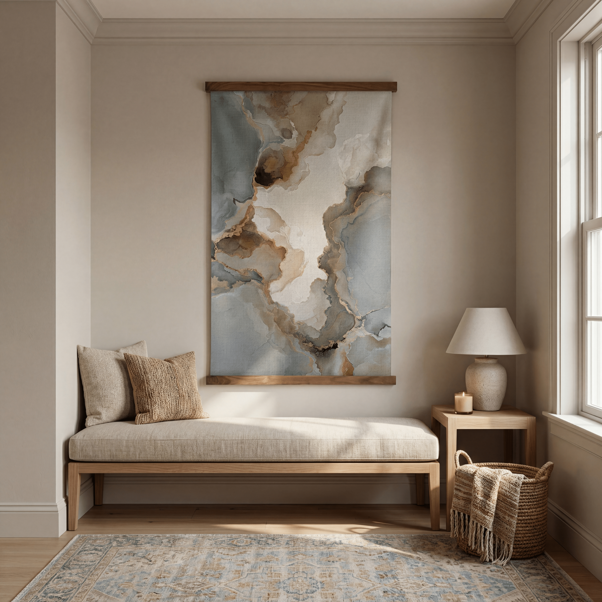 Stone Current - Tapestry - Painted Paper