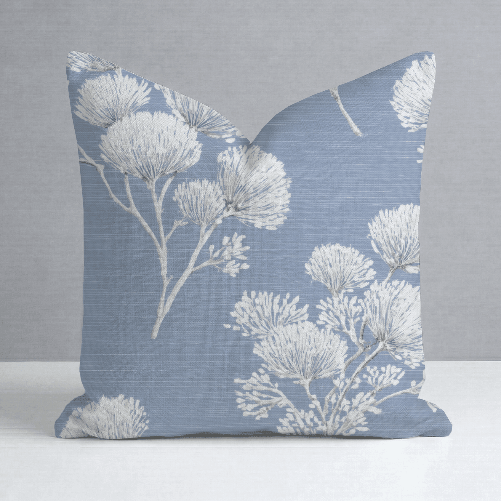 Stormy Silk Throw Pillow - Benton Lane Home - Lemon Park