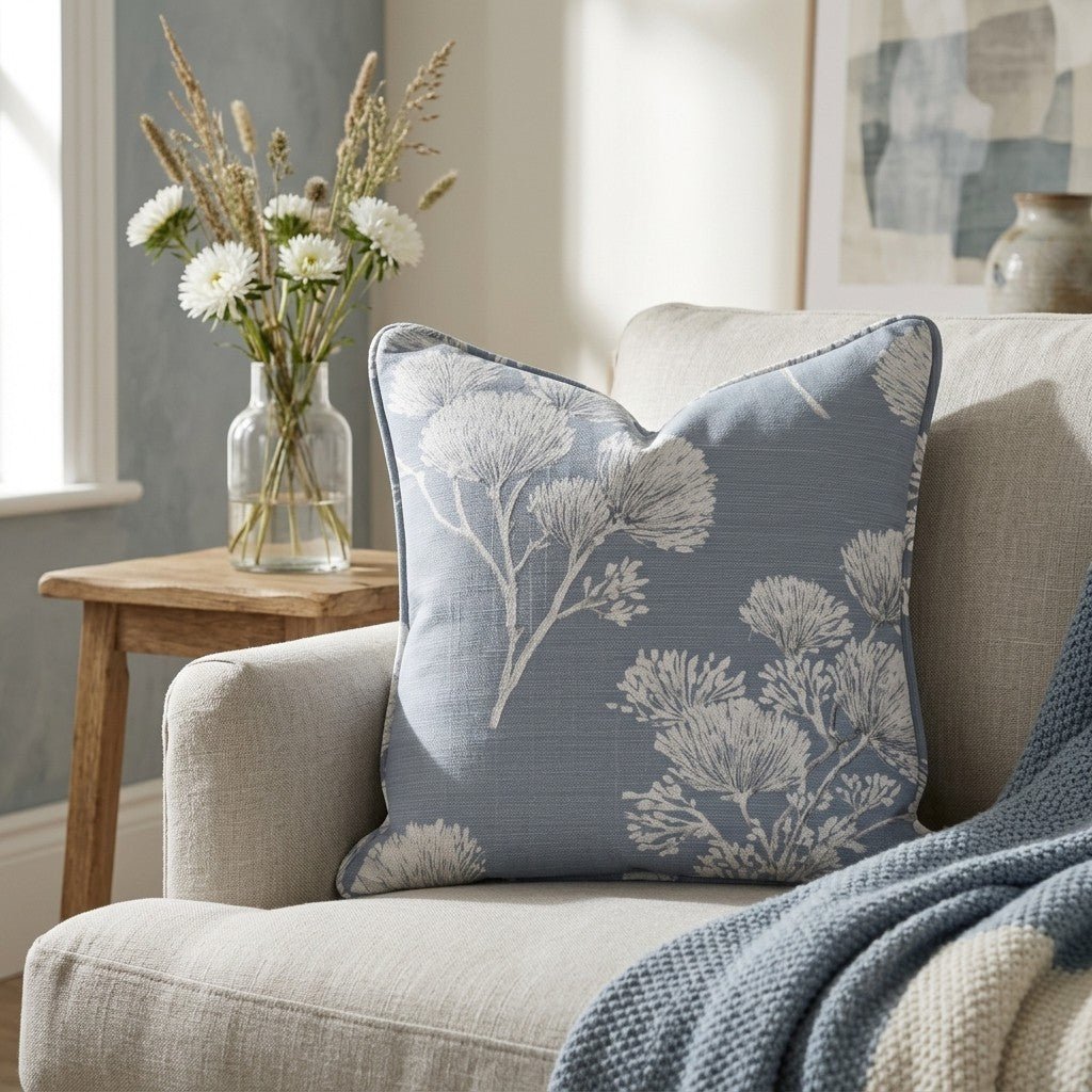 Stormy Silk Throw Pillow - Benton Lane Home - Lemon Park