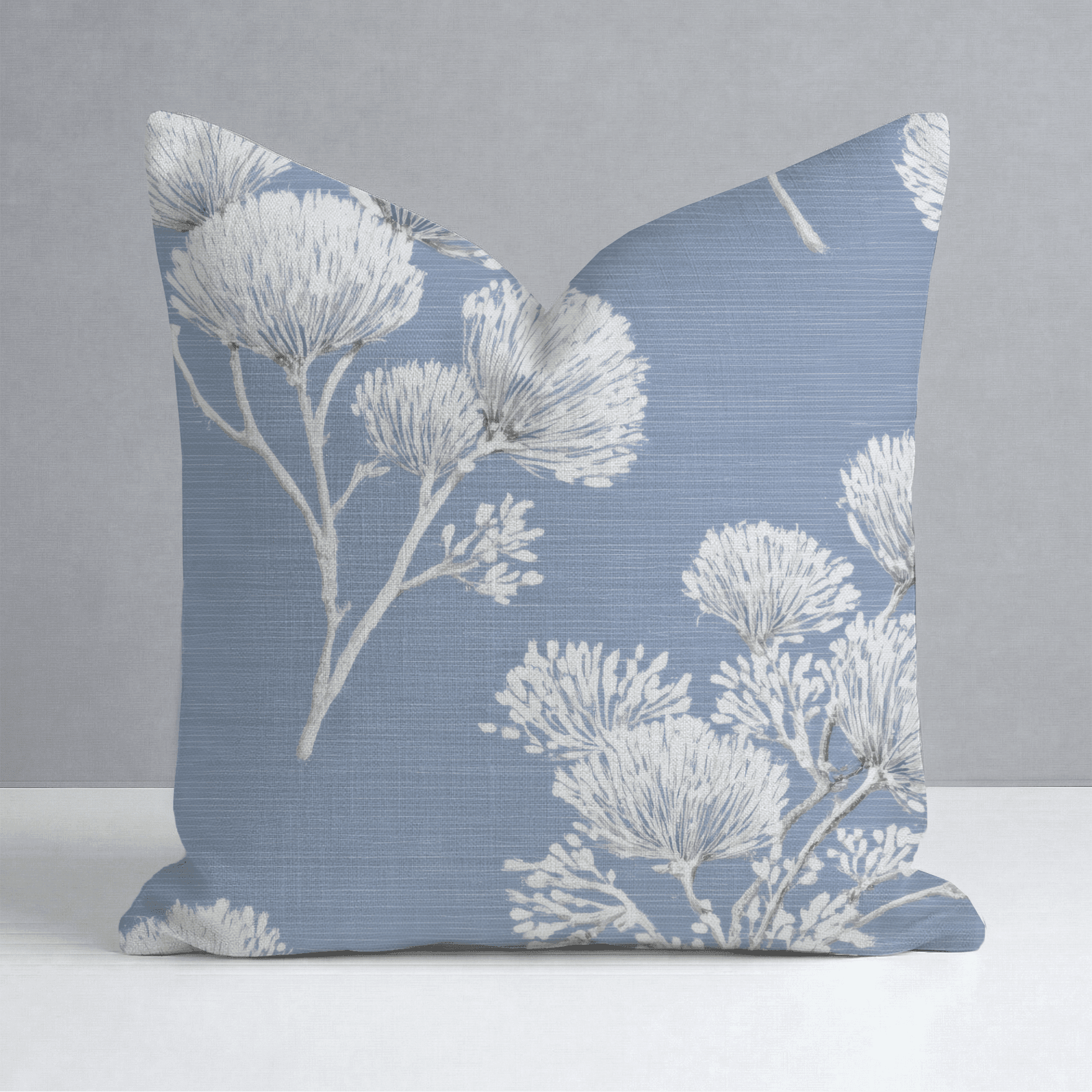 Stormy Silk Throw Pillow - Benton Lane Home - Lemon Park