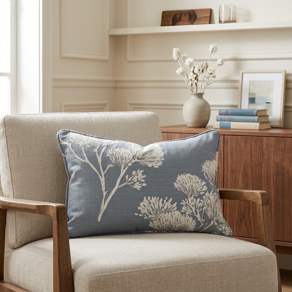 Stormy Silk Throw Pillow - Benton Lane Home - Lemon Park