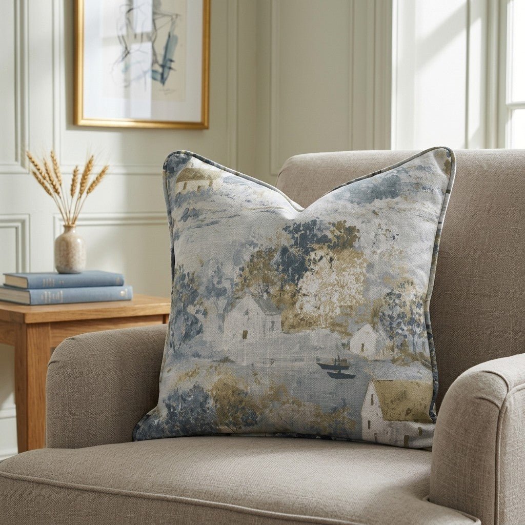 Storybook Green Throw Pillow - Benton Lane Home - Lemon Park