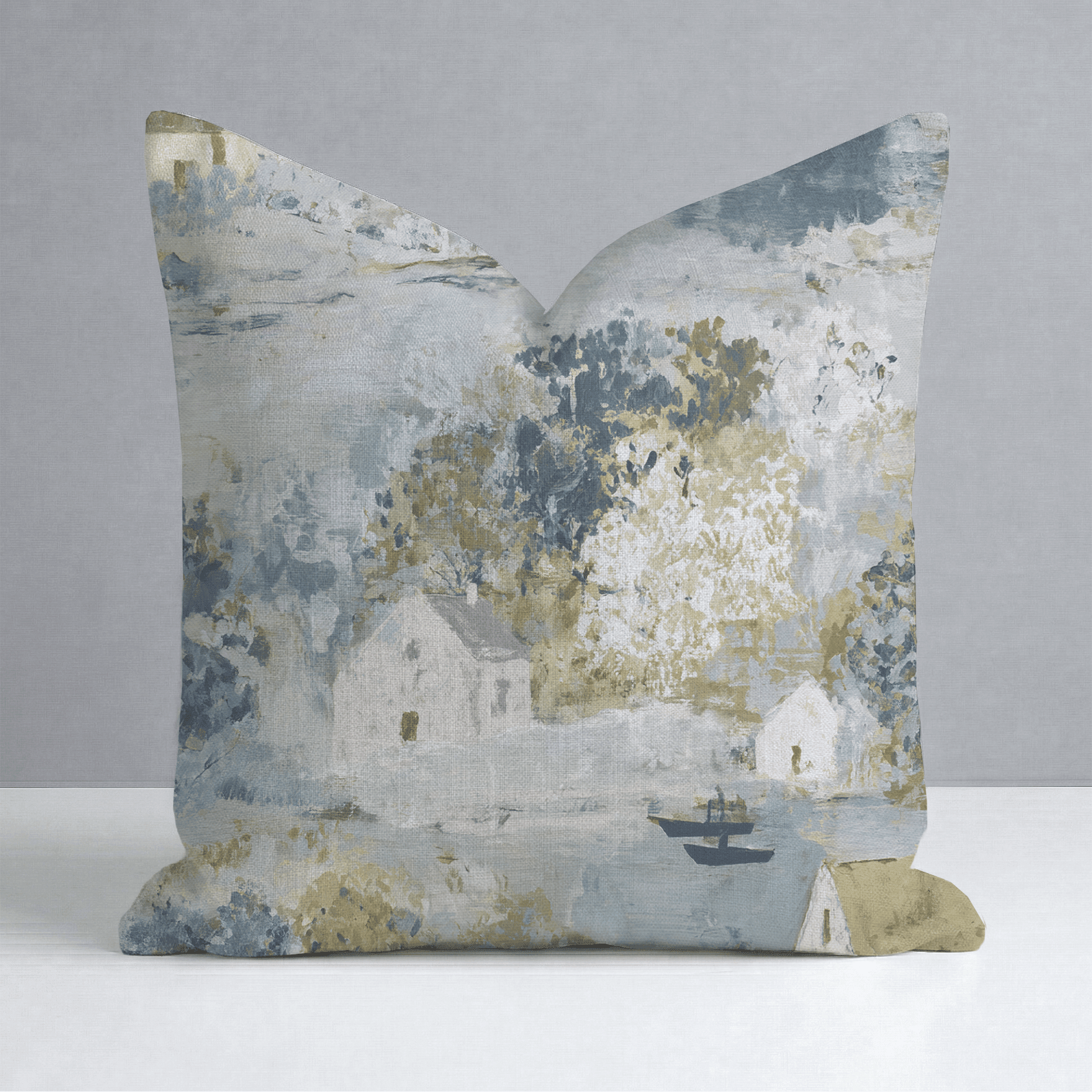 Storybook Green Throw Pillow - Benton Lane Home - Lemon Park