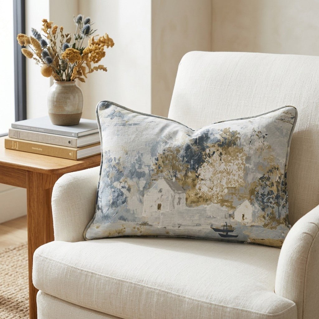 Storybook Green Throw Pillow - Benton Lane Home - Lemon Park