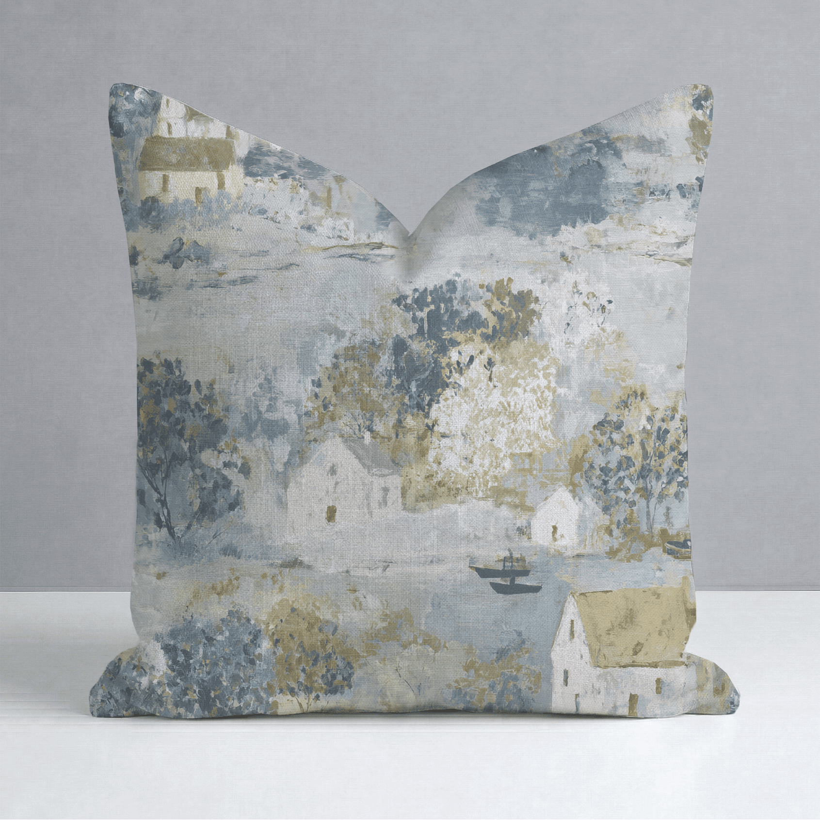 Storybook Green Throw Pillow - Benton Lane Home - Lemon Park