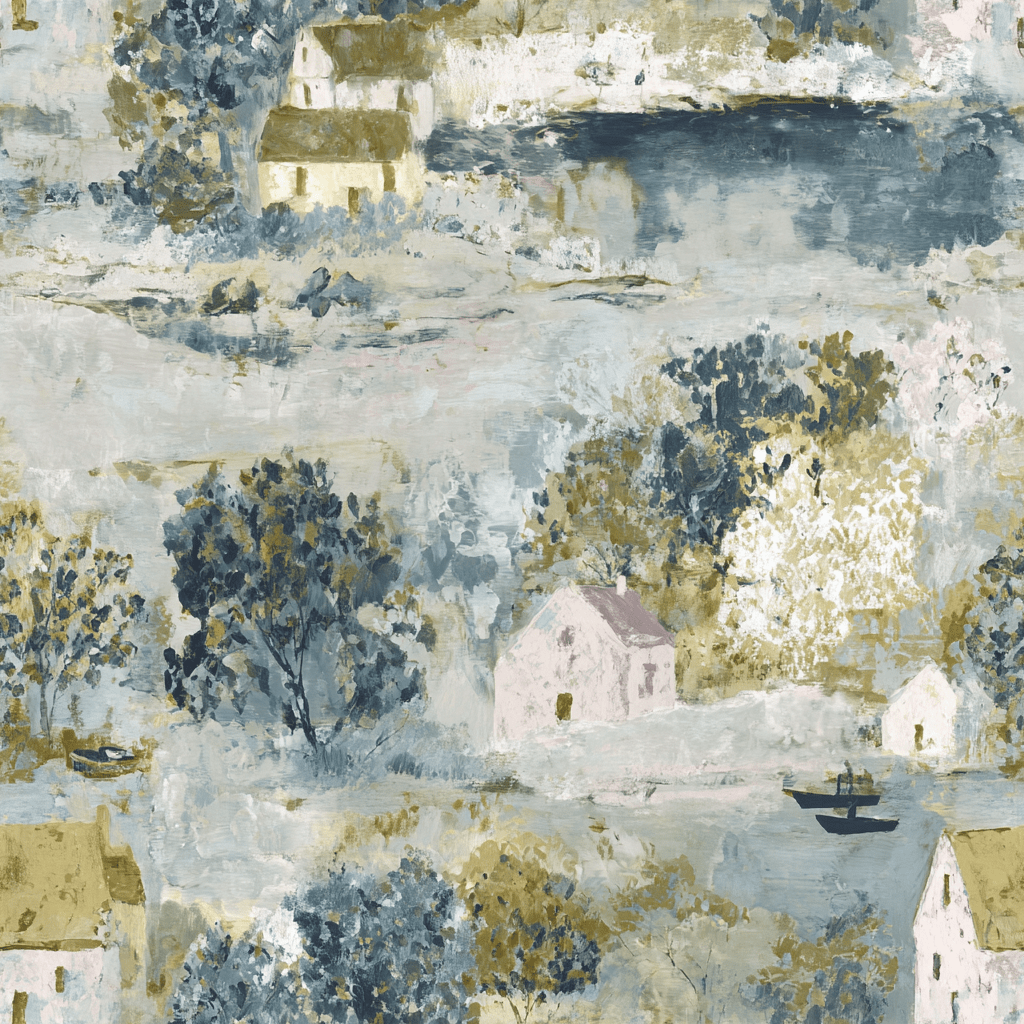Storybook Green Wallpaper - Benton Lane Home - Lemon Park