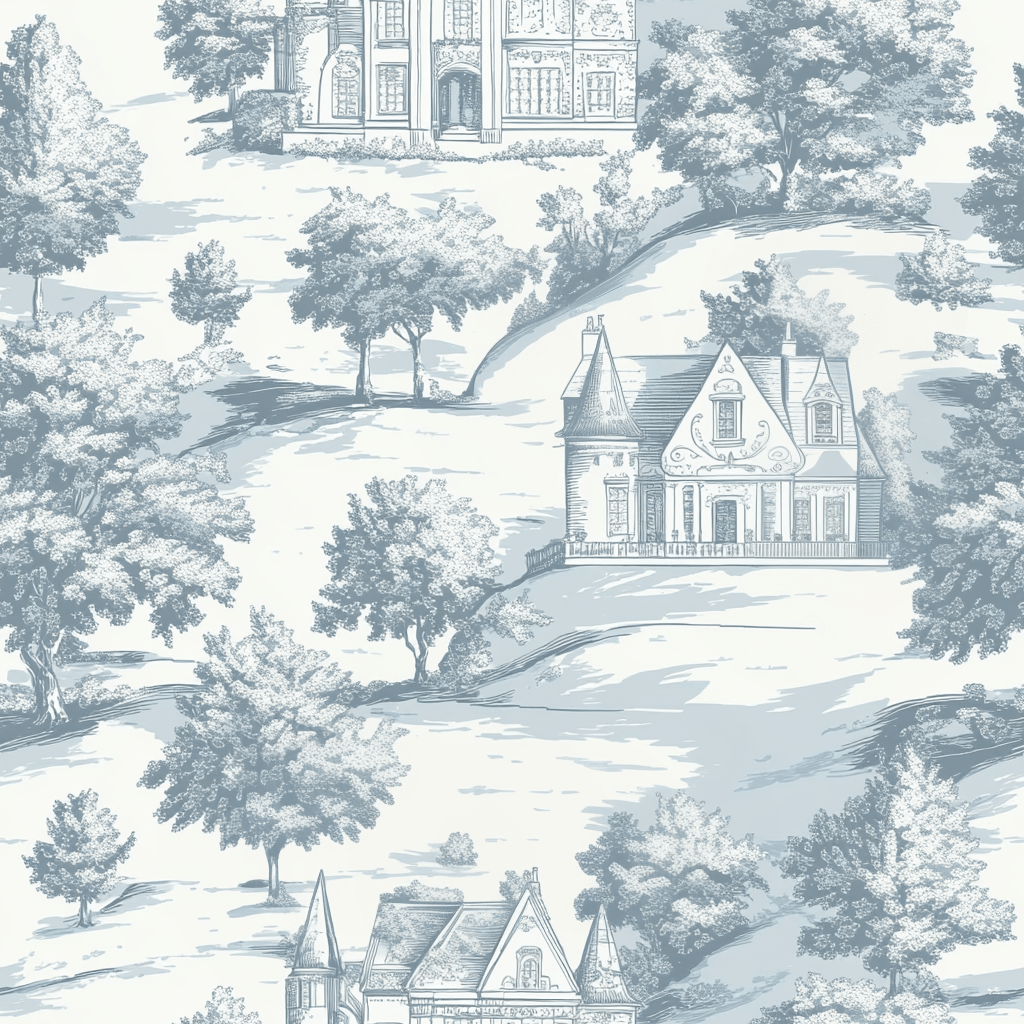 Storybook Hill Wallpaper - Benton Lane Home - Painted Paper