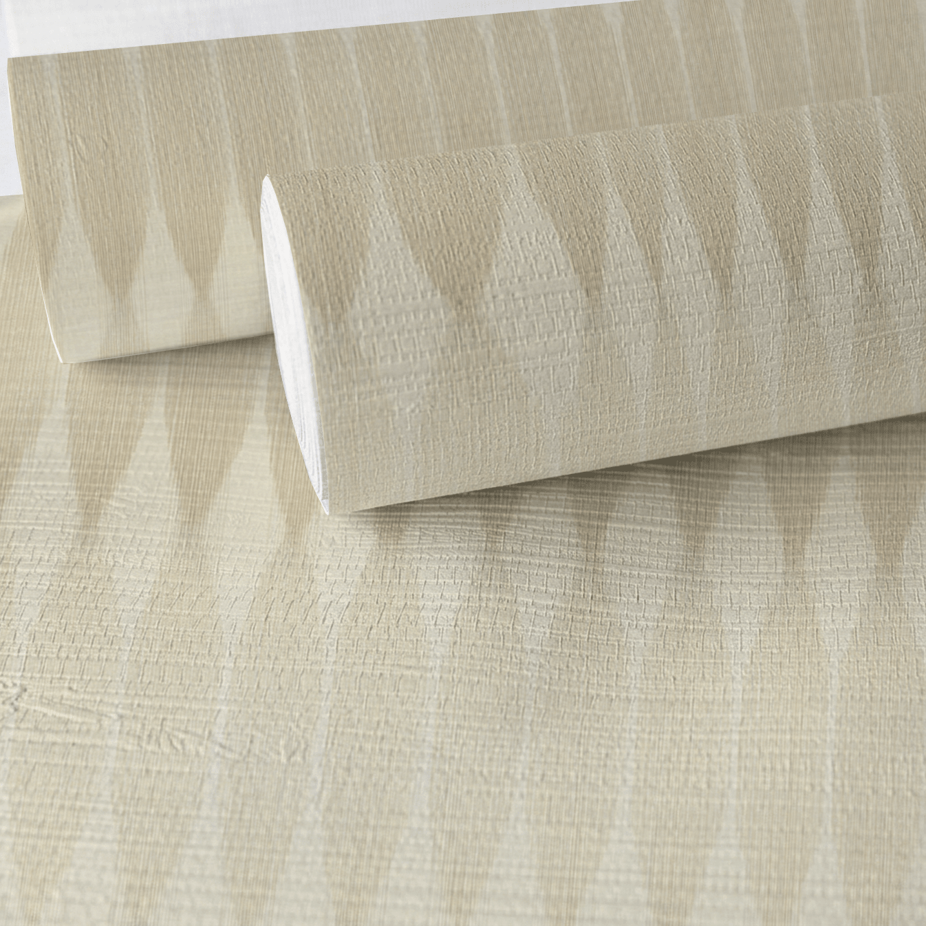 Strata Stripe Faux Grasscloth Wallpaper - Painted Paper