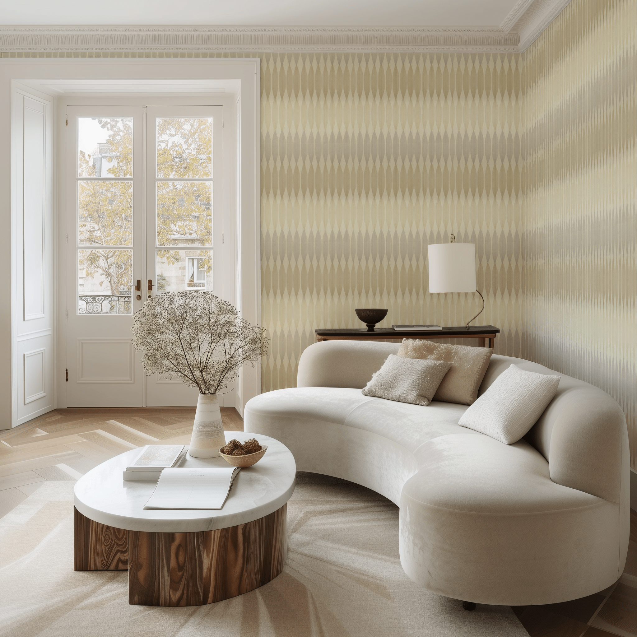 Strata Stripe Wallpaper - Benton Lane Home - Painted Paper
