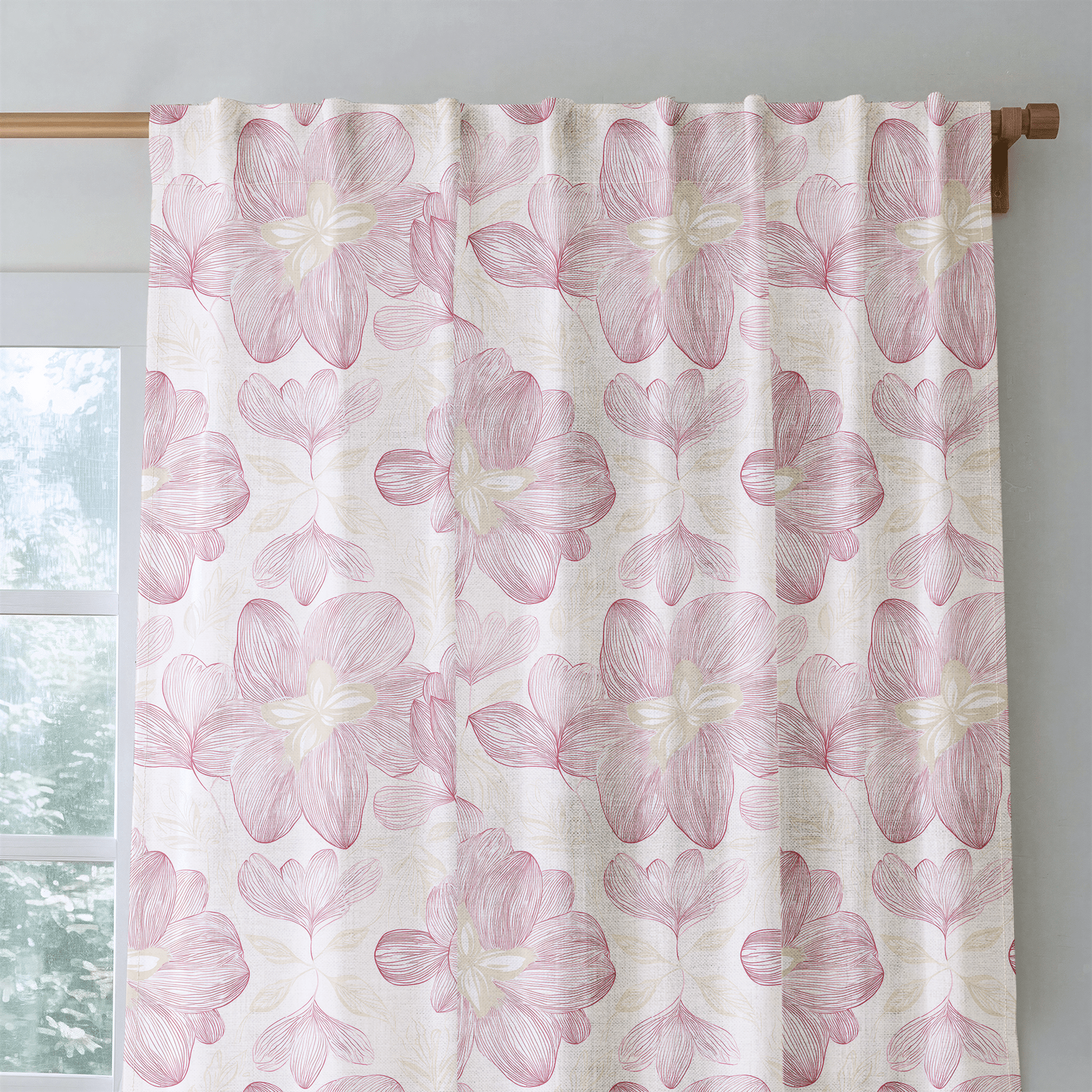 Strawberry Candy - Drapery - Benton Lane Home - Lemon Park