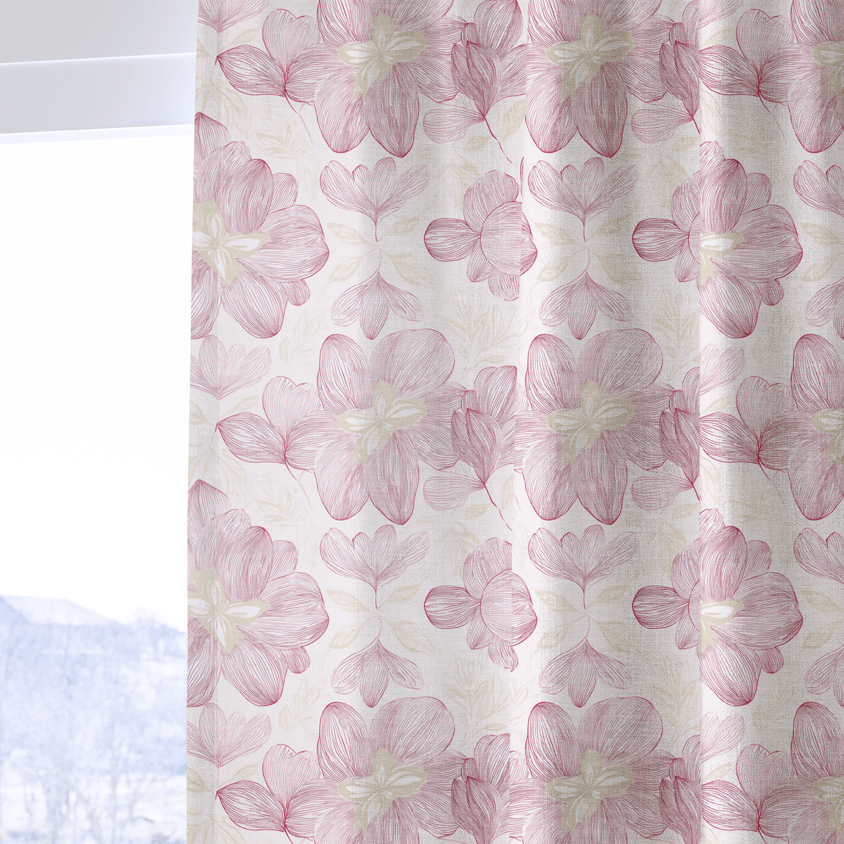 Strawberry Candy - Drapery - Benton Lane Home - Lemon Park