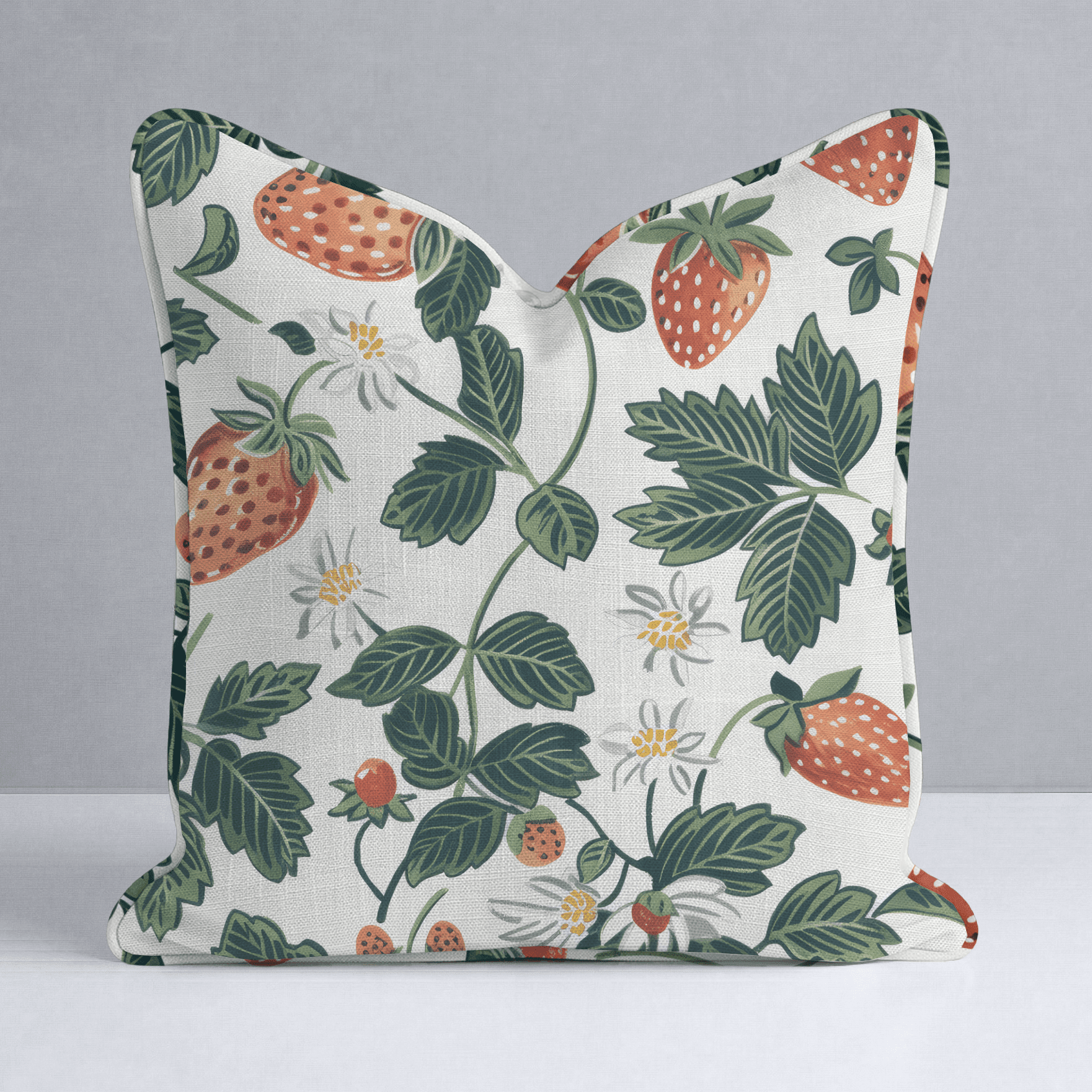 Strawberry Fields Throw Pillow - Benton Lane Home - Lemon Park