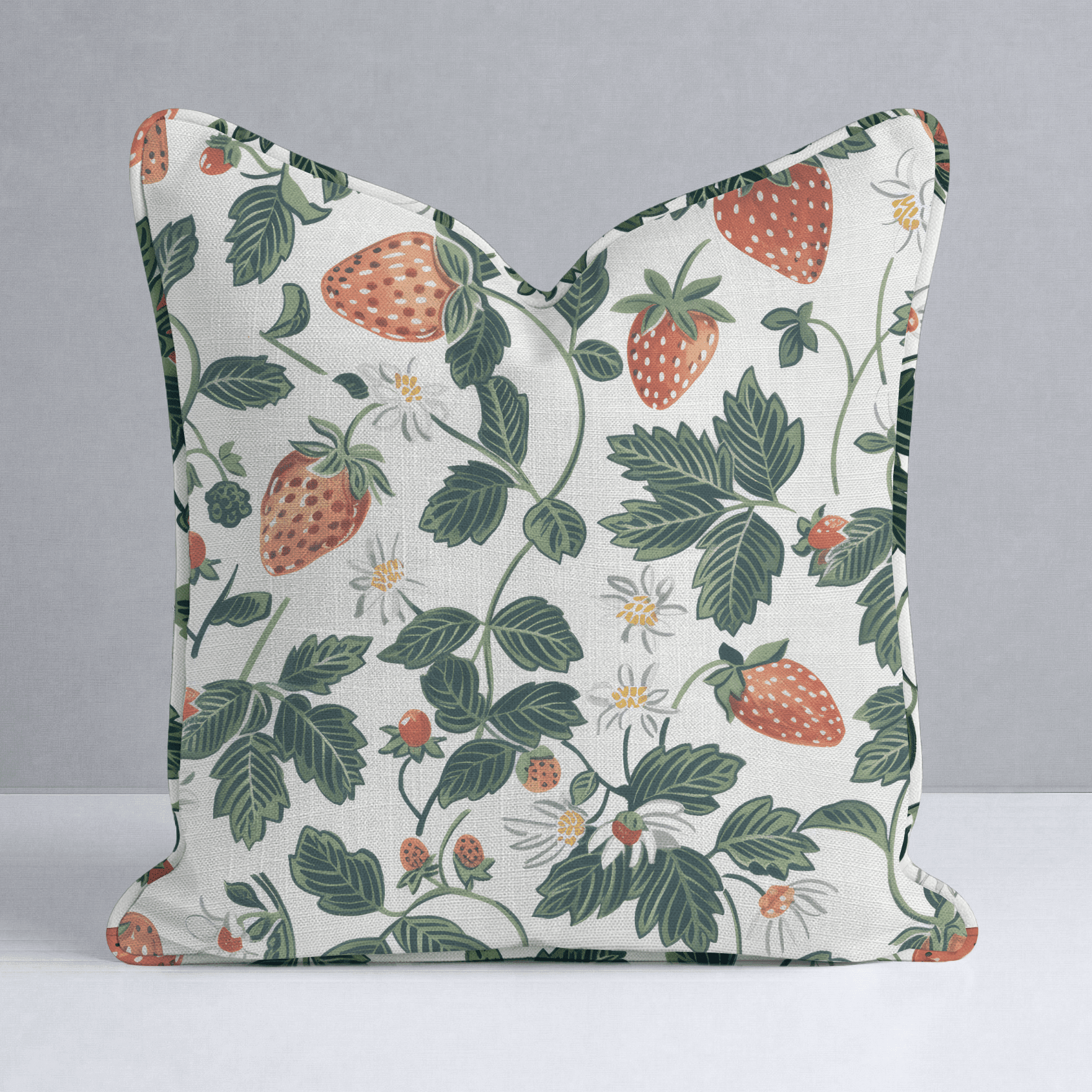Strawberry Fields Throw Pillow - Benton Lane Home - Lemon Park