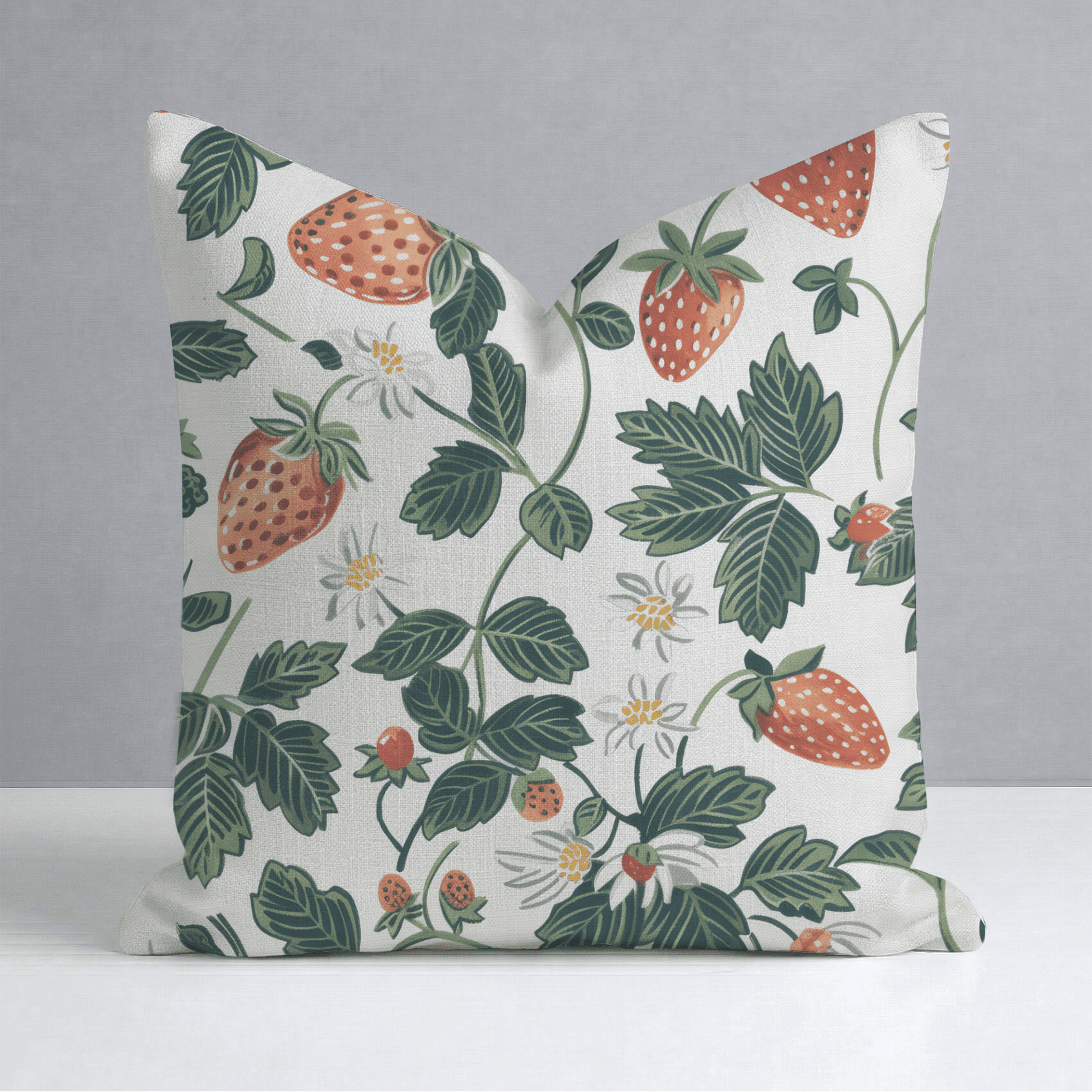 Strawberry Fields Throw Pillow - Benton Lane Home - Lemon Park