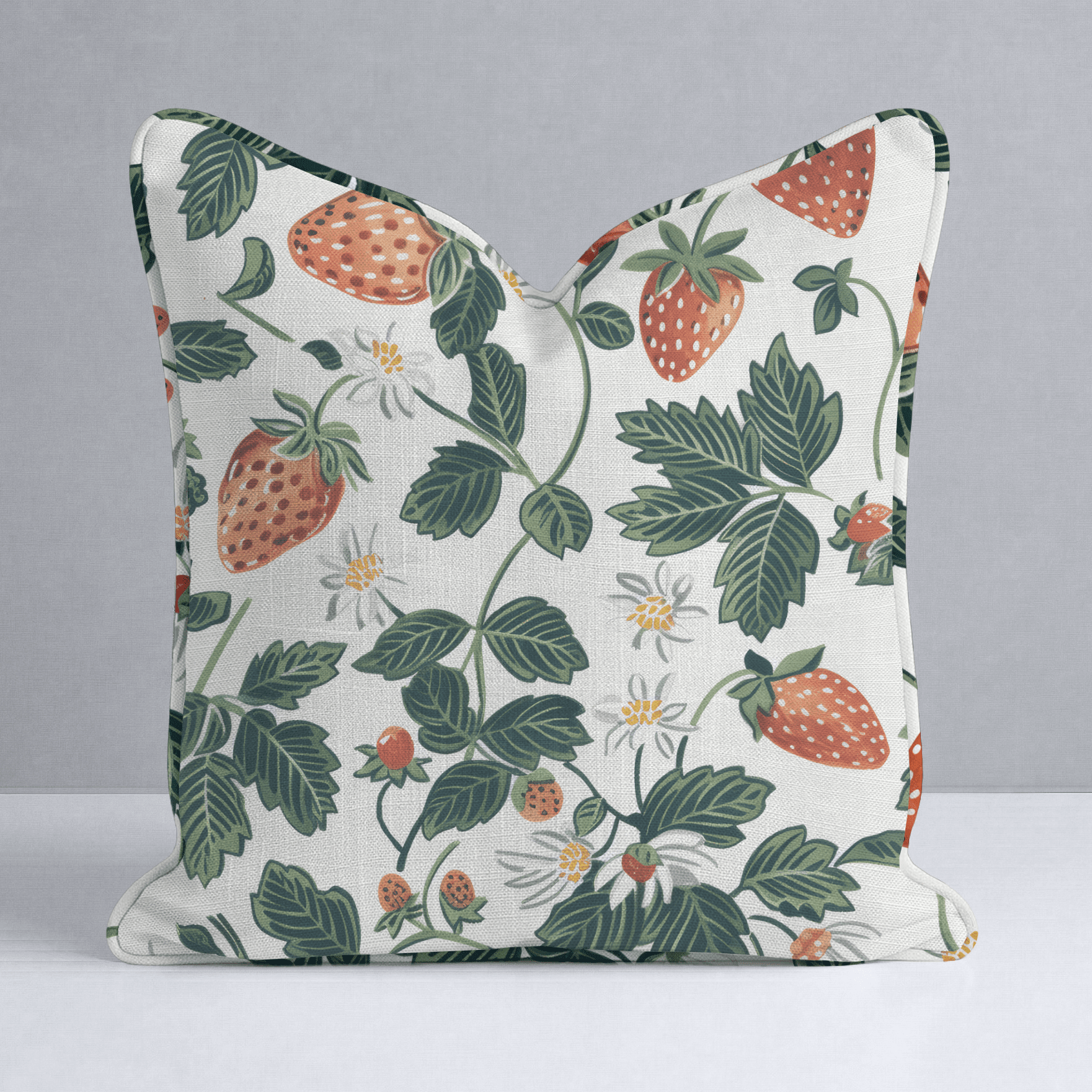 Strawberry Fields Throw Pillow - Benton Lane Home - Lemon Park