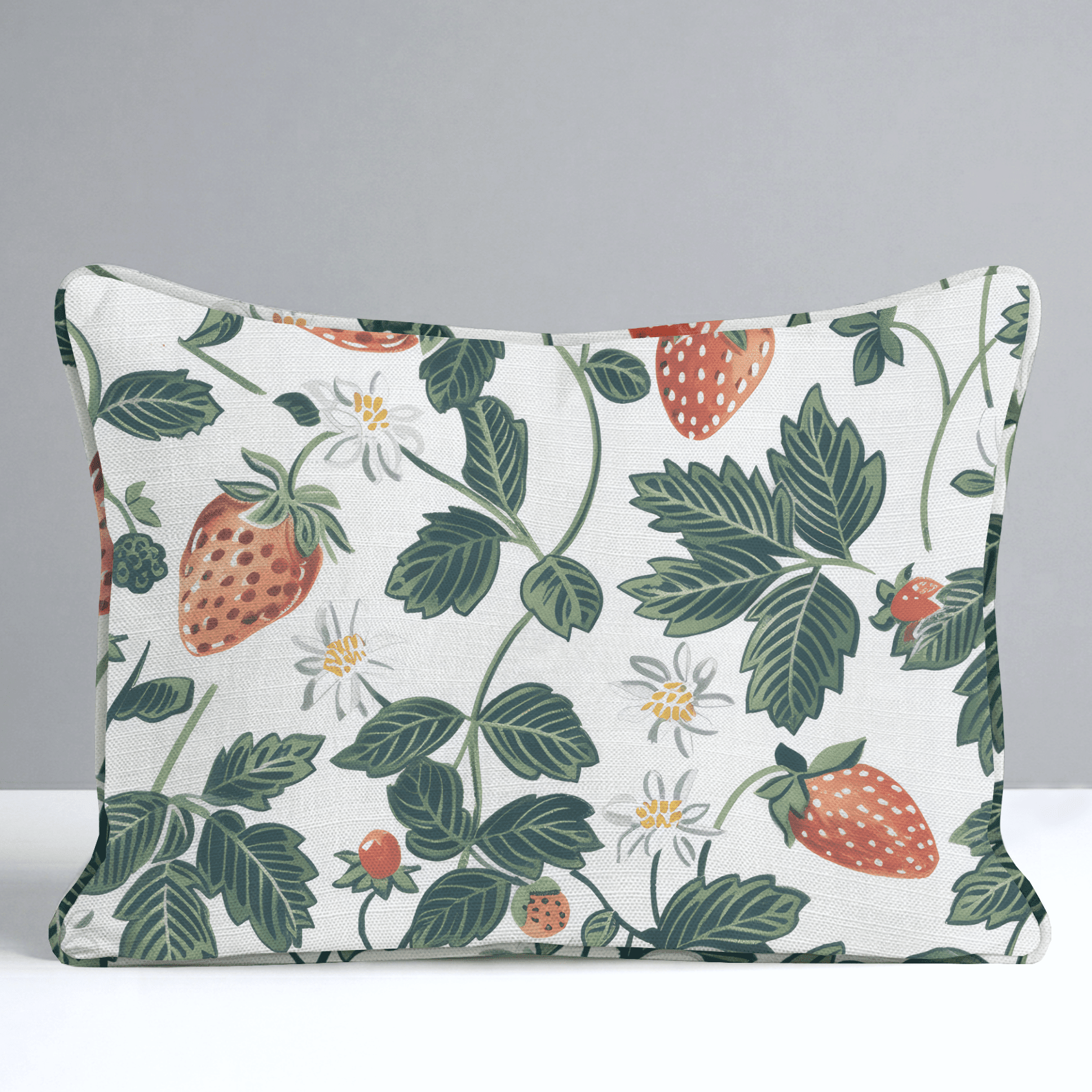 Strawberry Fields Throw Pillow - Benton Lane Home - Lemon Park