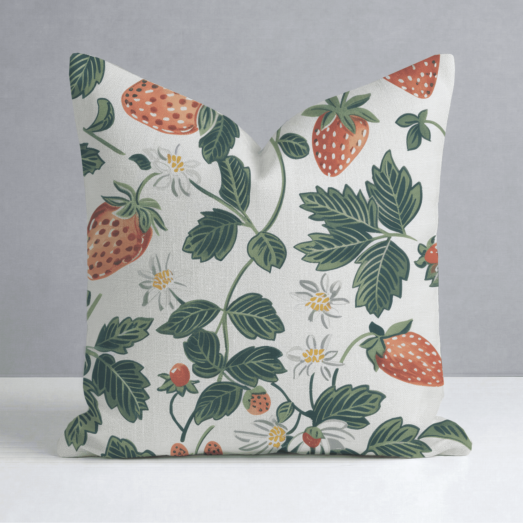 Strawberry Fields Throw Pillow - Benton Lane Home - Lemon Park