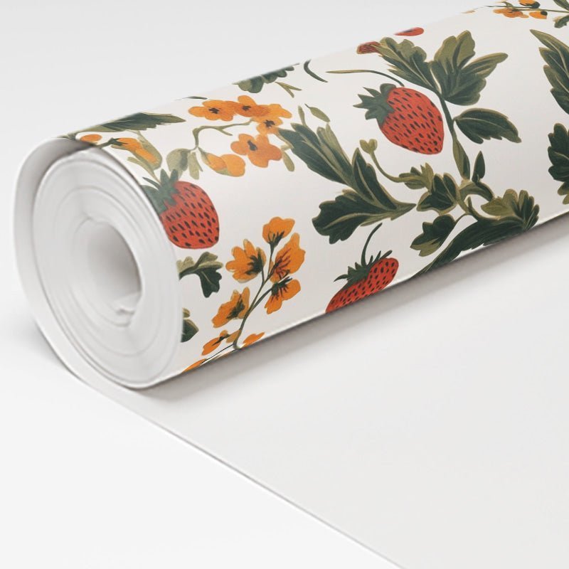 Strawberry Fields Wallpaper - Benton Lane Home - Painted Paper