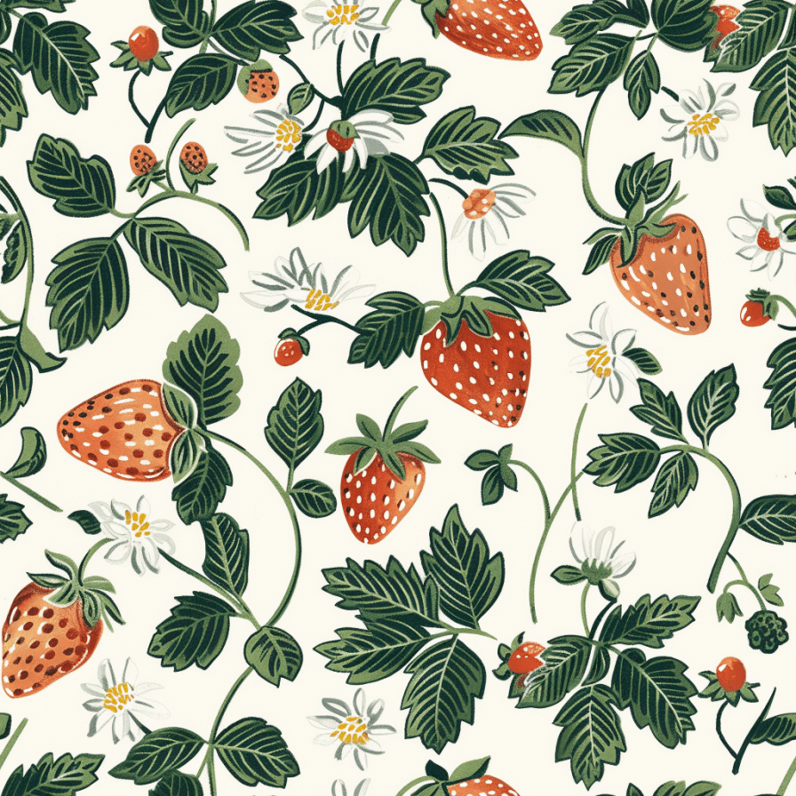 Strawberry Fields Wallpaper - Lemon Park